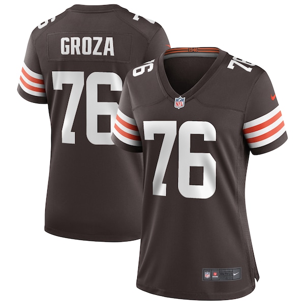 Lou Groza Cleveland Browns Nike Women's Game Retired Player Jersey - Brown