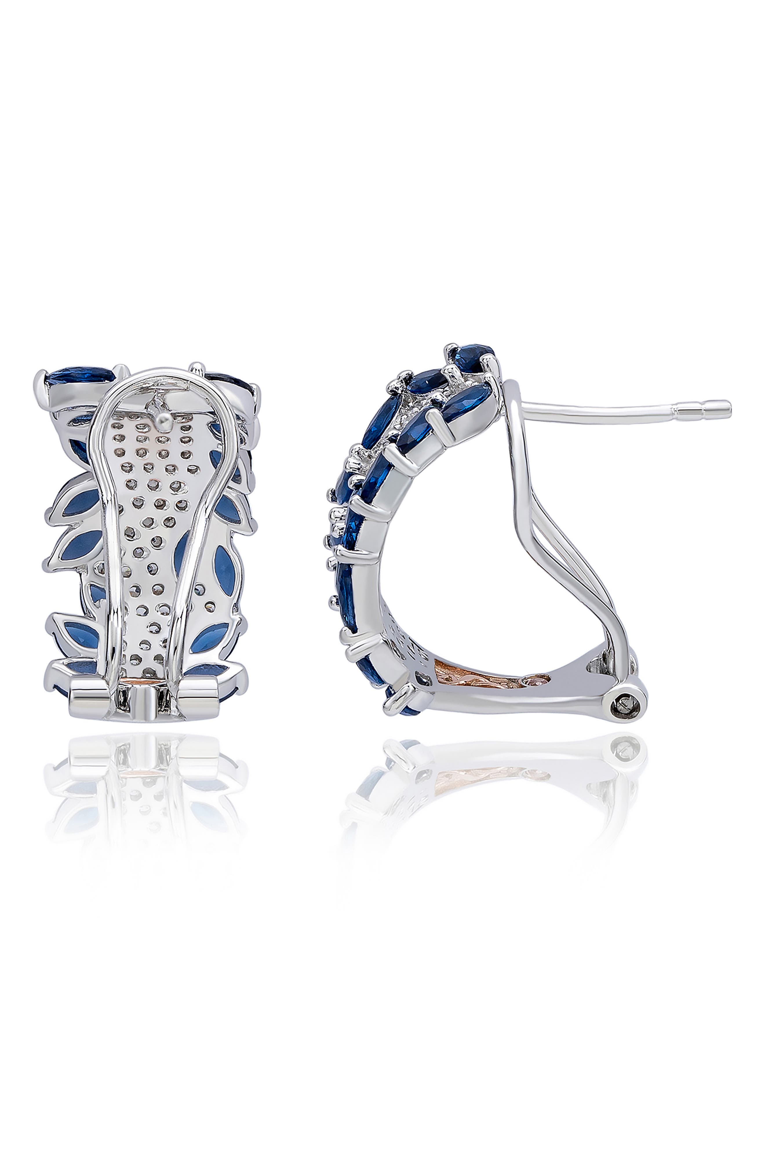 SUZY LEVIAN Cubic Zirconia Huggie Hoop Earrings