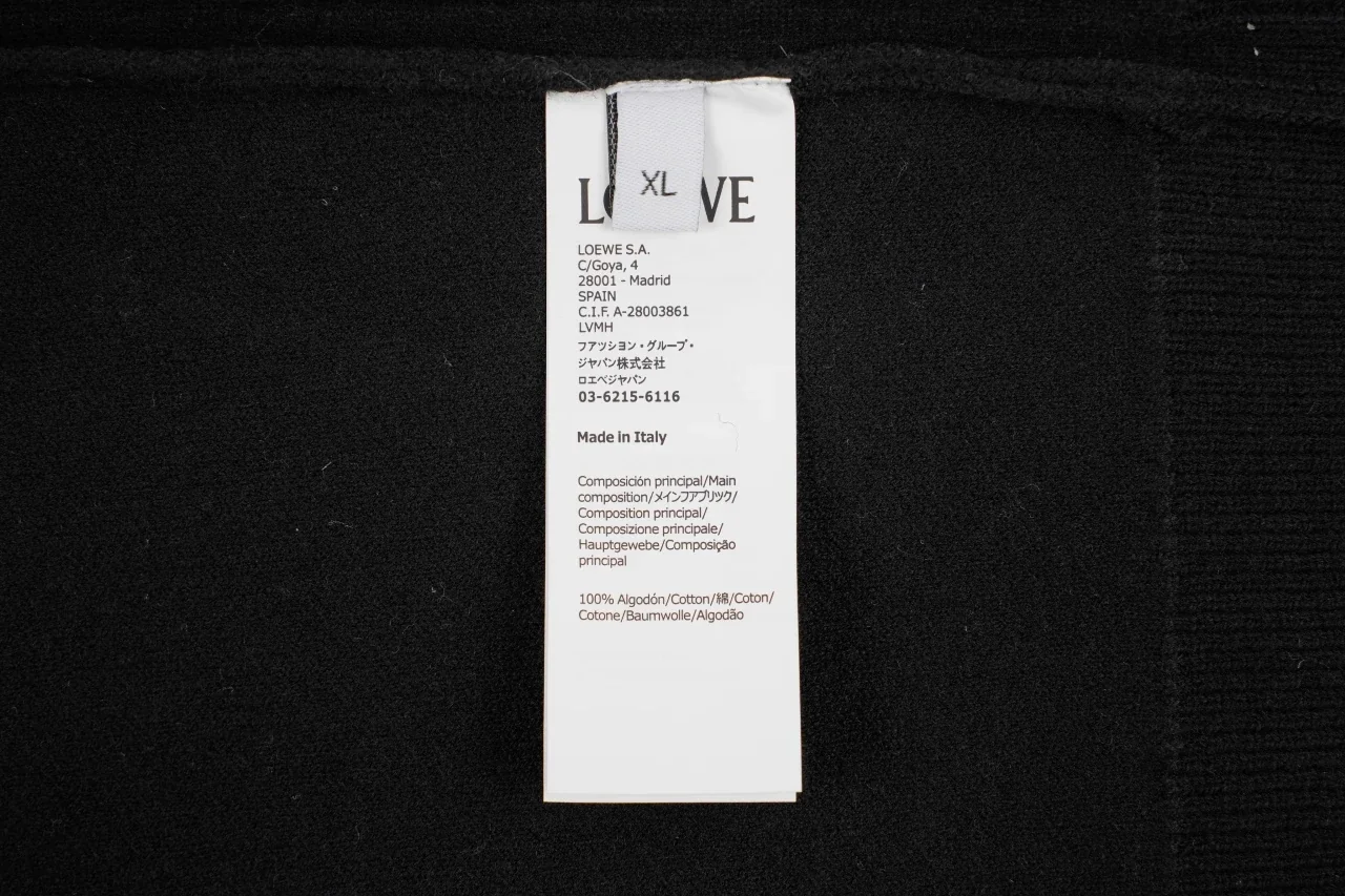 LOEWE Black Tonal Anagram Wool Hooded Jacket product photo from LabelPicks