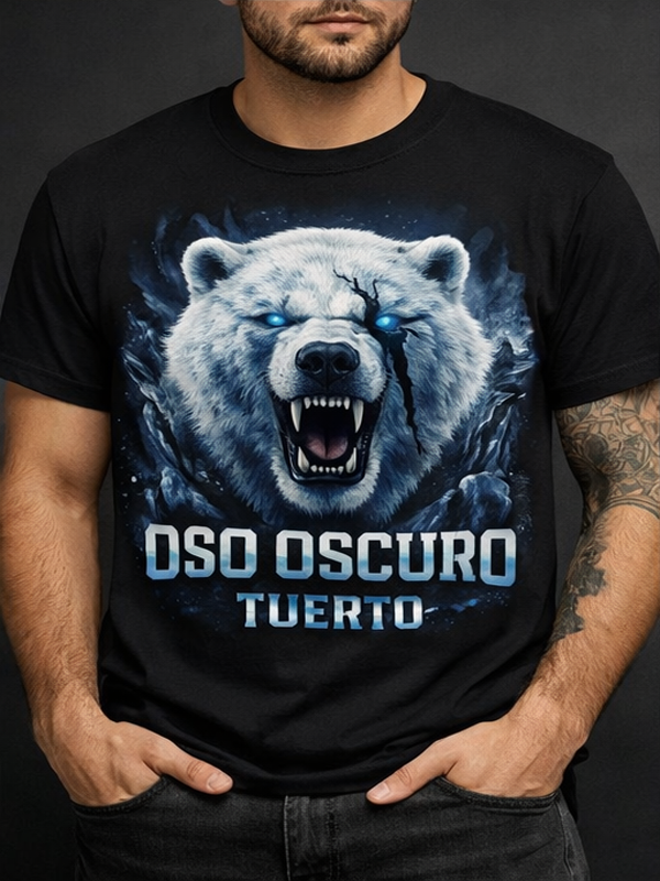 Remera Oso Polar Oscuro | Streetwear Dark Unisex