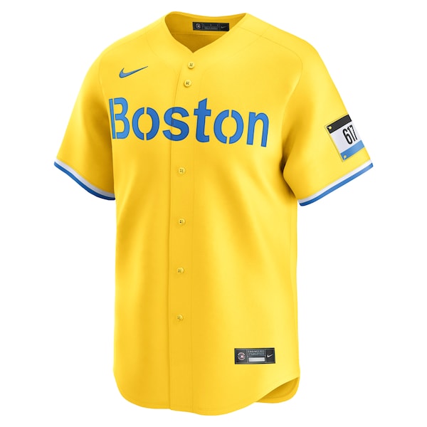 Roman Anthony Boston Red Sox Nike City Connect Limited Jersey – Gold