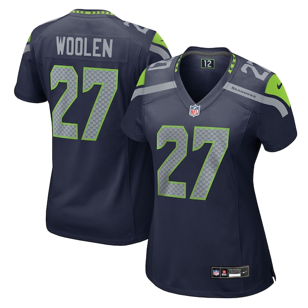 Riq Woolen Seattle Seahawks Nike Women's Team Game Jersey -  College Navy/Neon Green/Navy/Royal