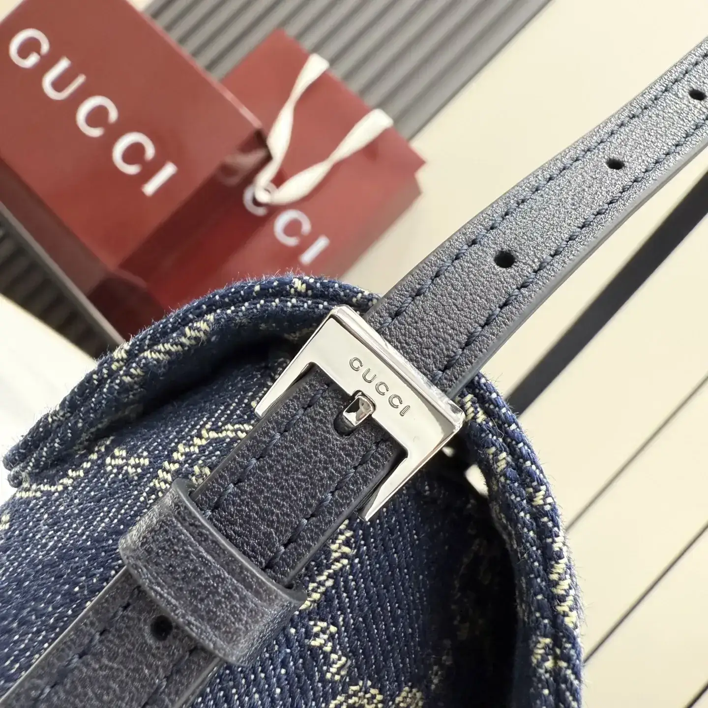 Gucci Blue Generation Nylon Shoulder Bag product photo from LabelPicks