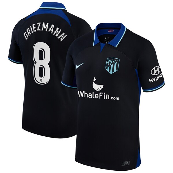 Antoine Griezmann Atletico de Madrid Nike 2022/23 Away Breathe Stadium Replica Player Jersey - Black