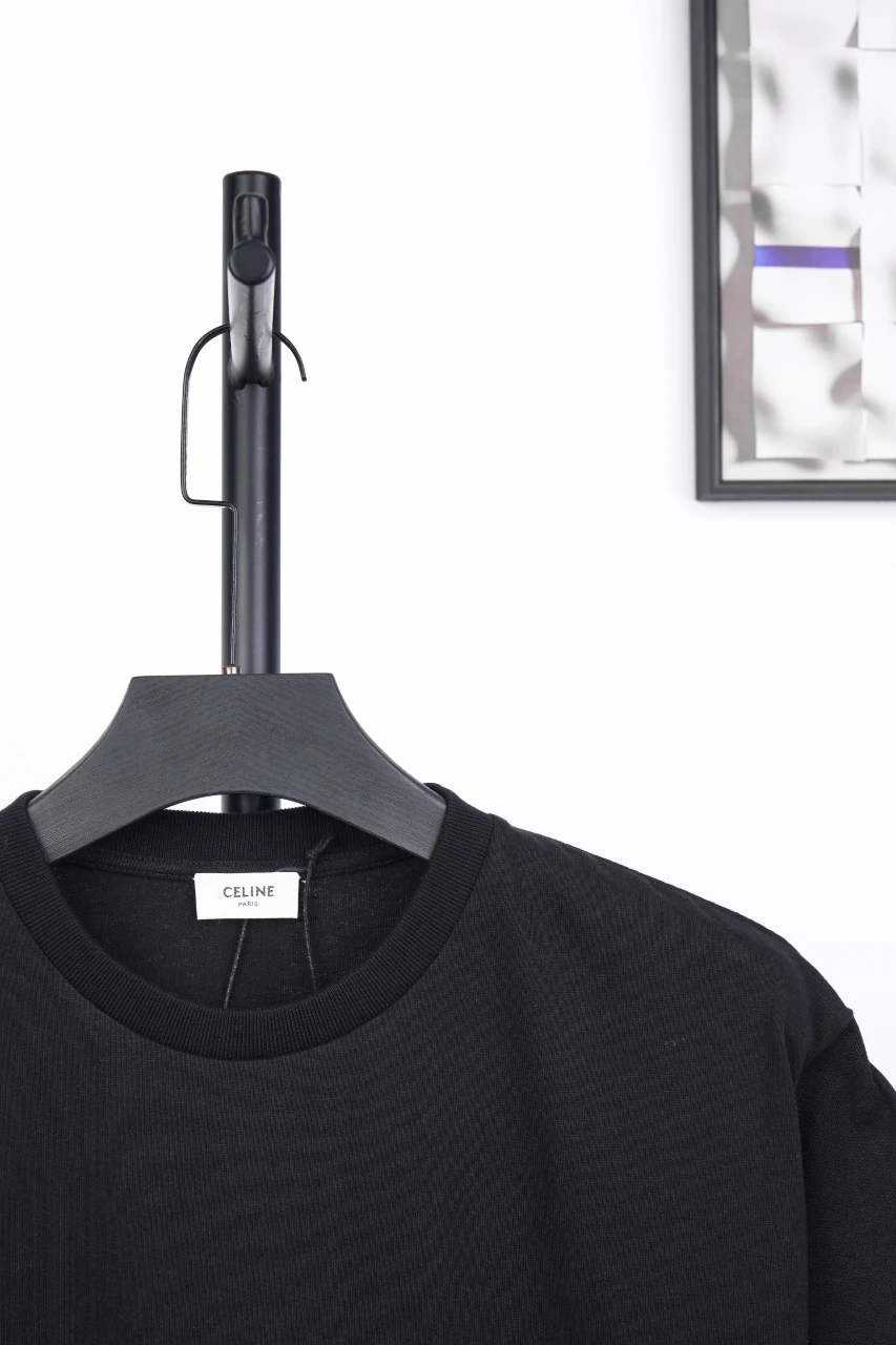 CELINE Black Blue Mini Logo T-Shirt product photo from LabelPicks