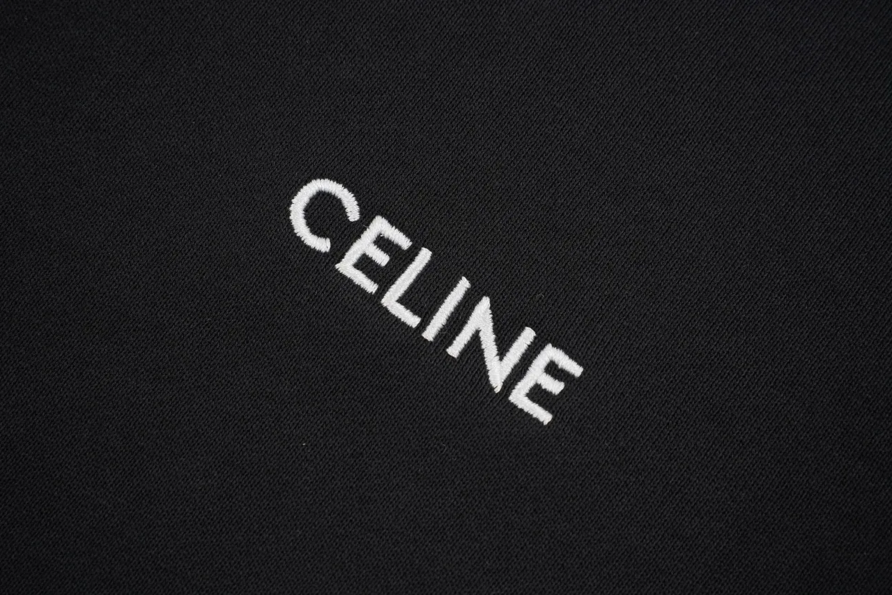 CELINE Black Logo Tape Crewneck Sweatshirt product photo from LabelPicks