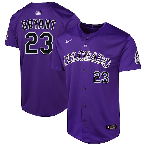 Kris Bryant Colorado Rockies Nike Youth Alternate Limited Player Jersey - Purple/White