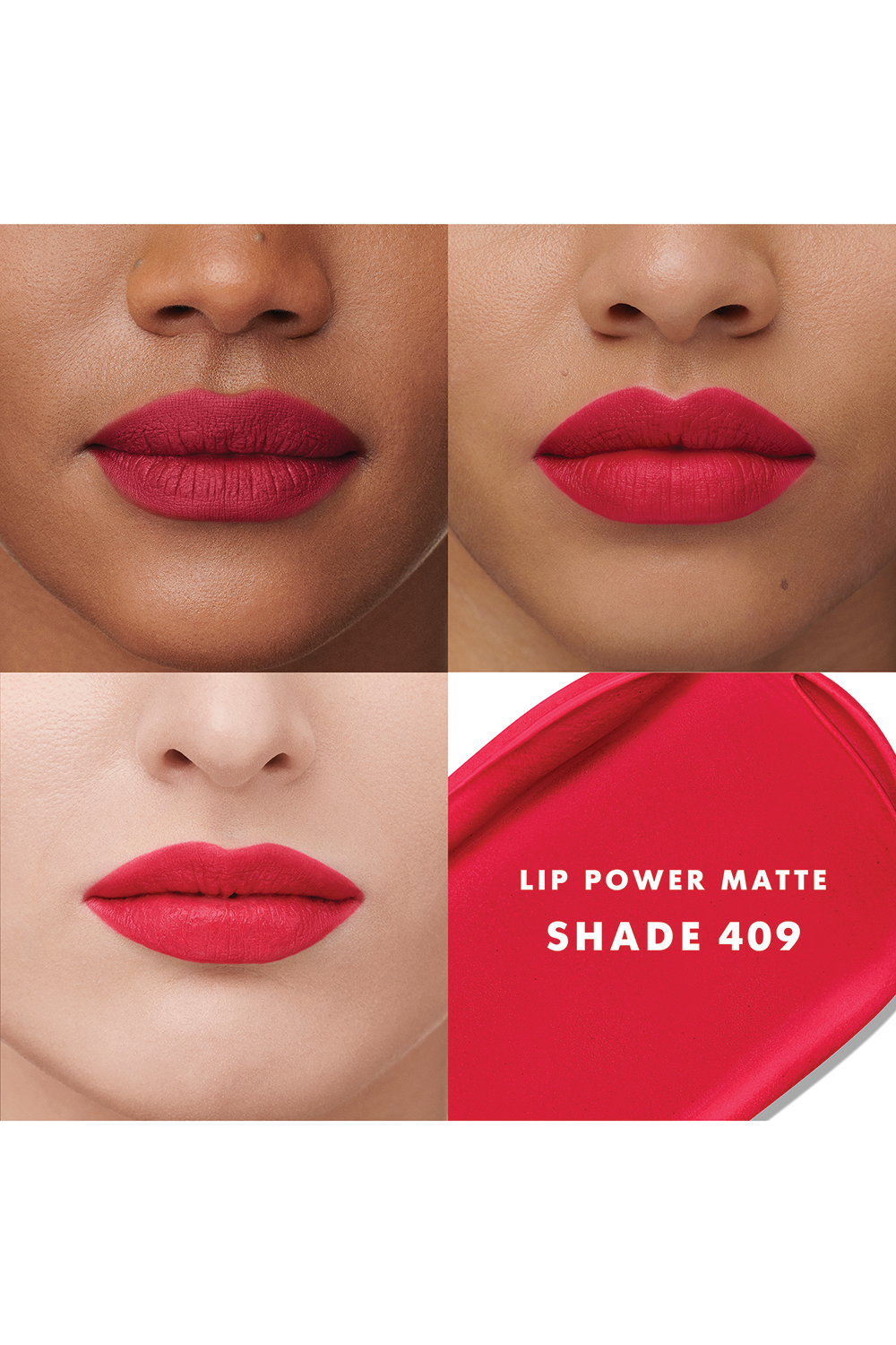 ARMANI BEAUTY שפתון עמיד ליפ פאוור בגימור מאט 409