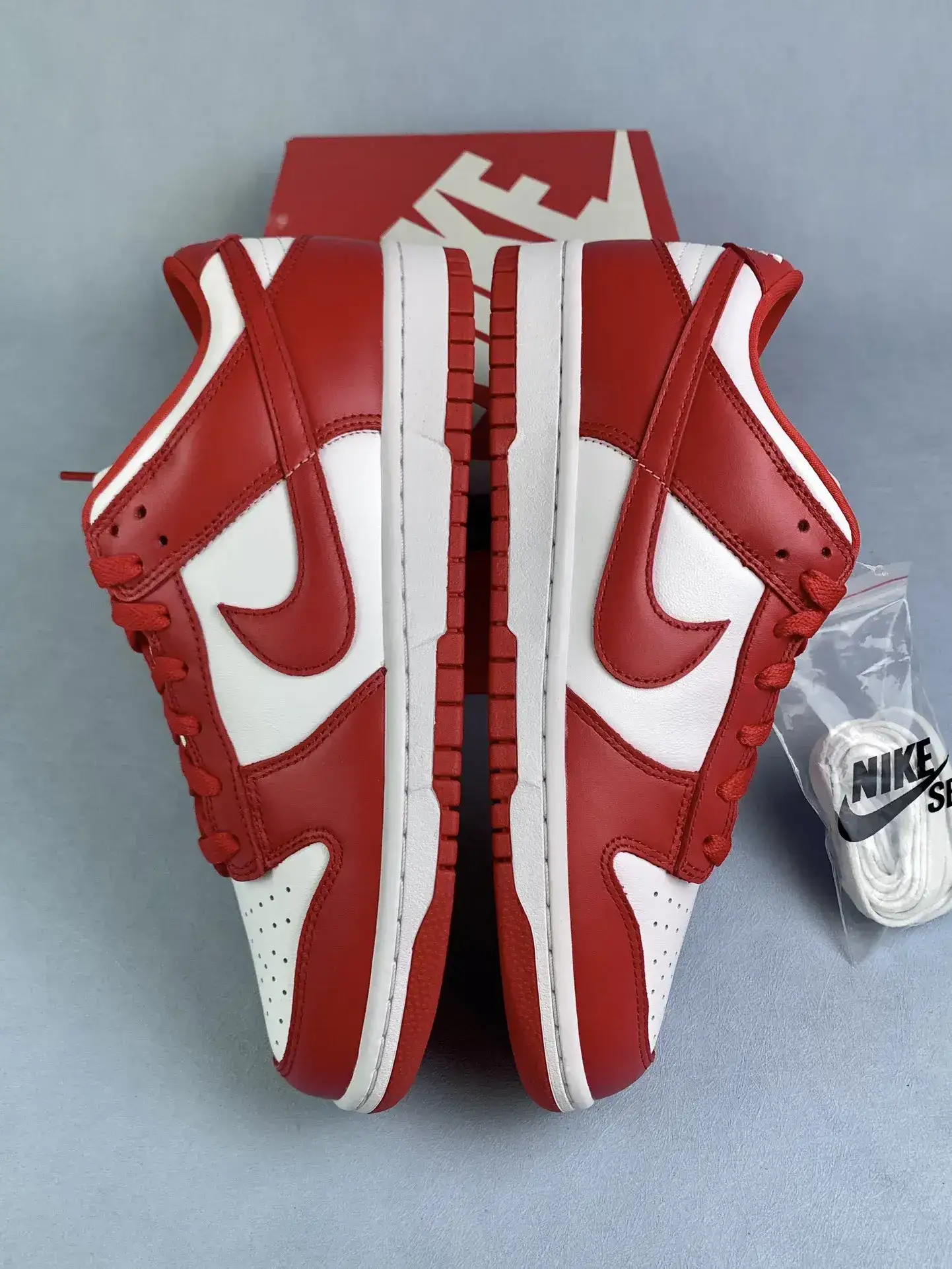 Nike Dunk Low “White and University Red” Shoes product photo from LabelPicks