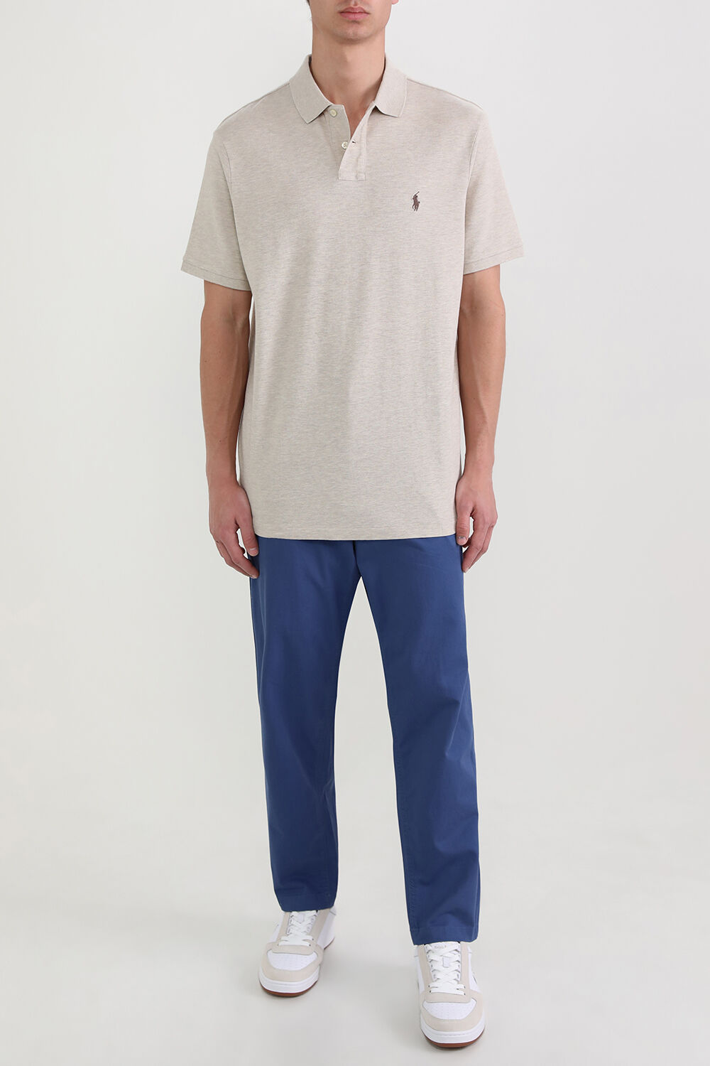 POLO RALPH LAUREN חולצת פולו ישרה מוכתנה