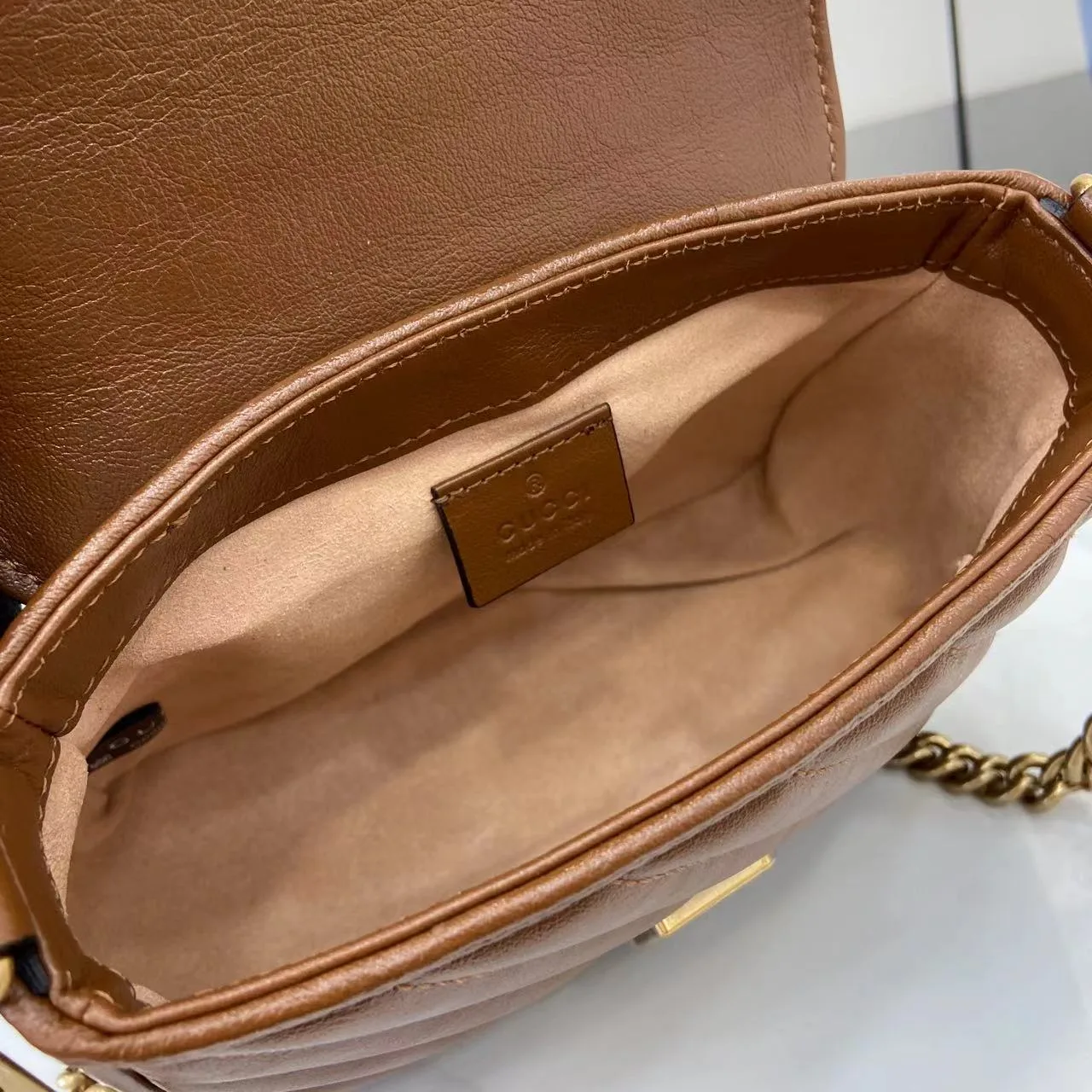 Gucci Brown Marmont GG Supreme Canvas Top Handle Bag product photo from LabelPicks
