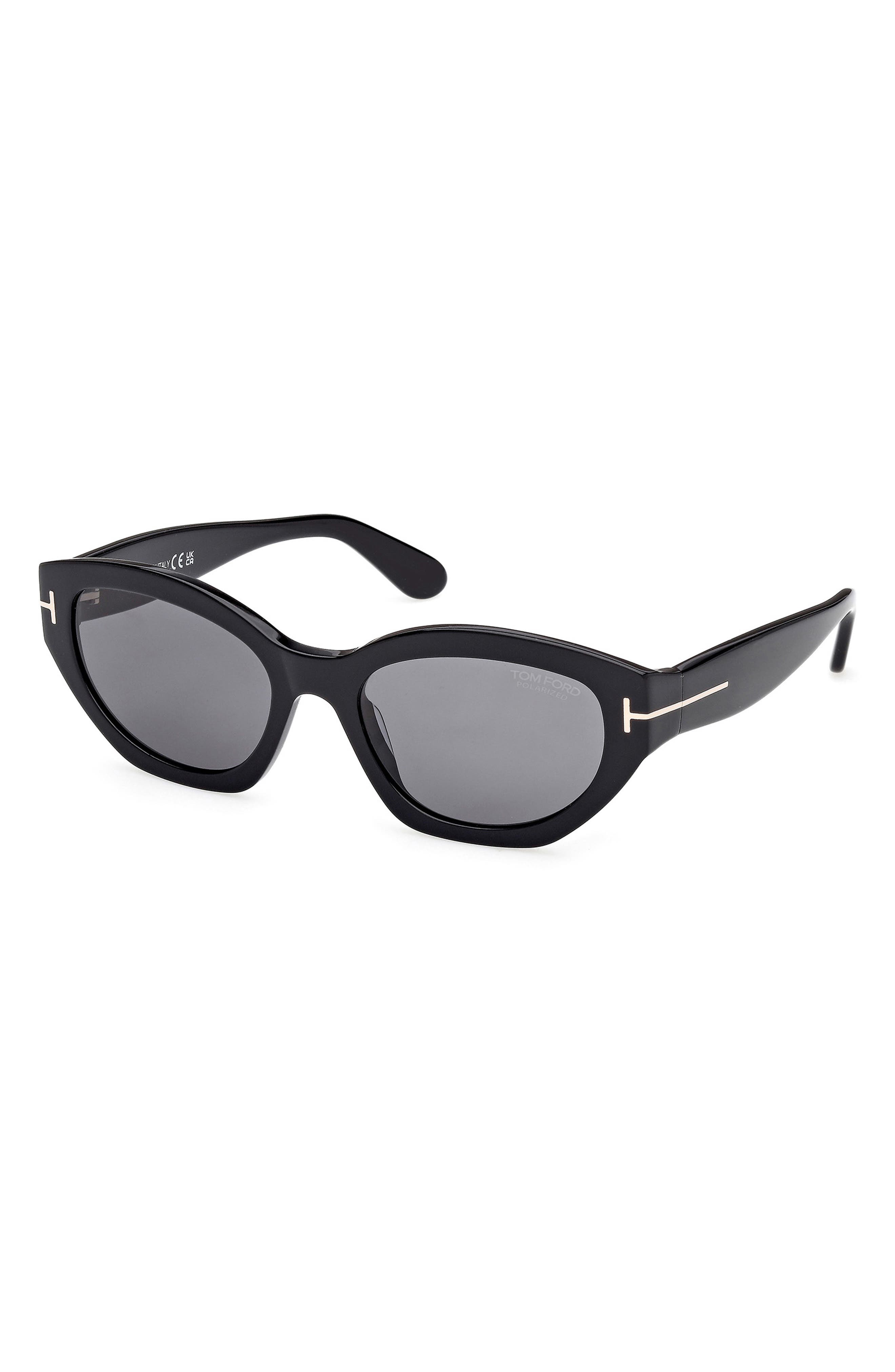 TOM FORD Penny 55mm Polarized Geometric Sunglasses