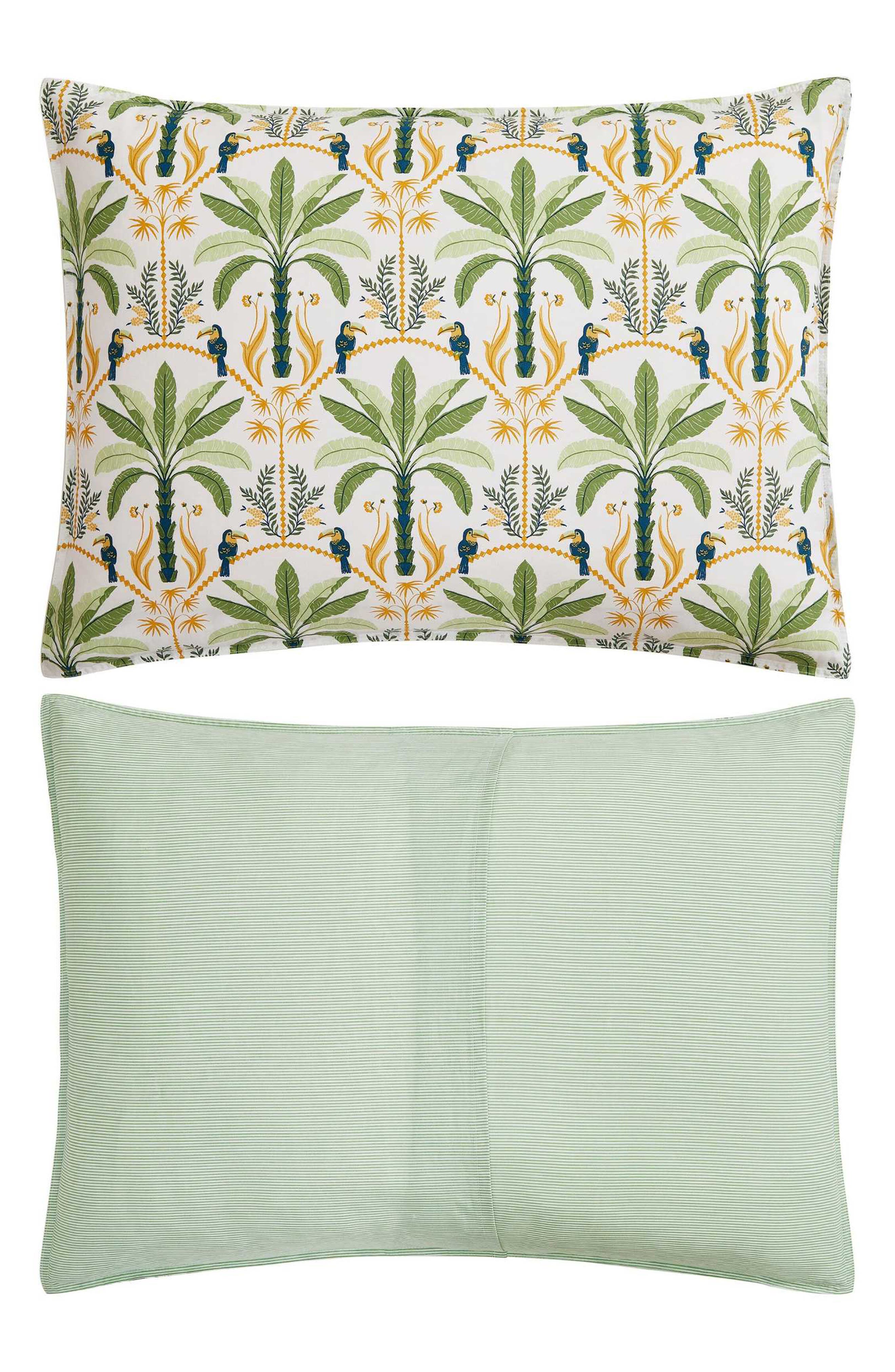 Tommy Bahama Mystic Palms Reversible Cotton Comforter & Sham Set
