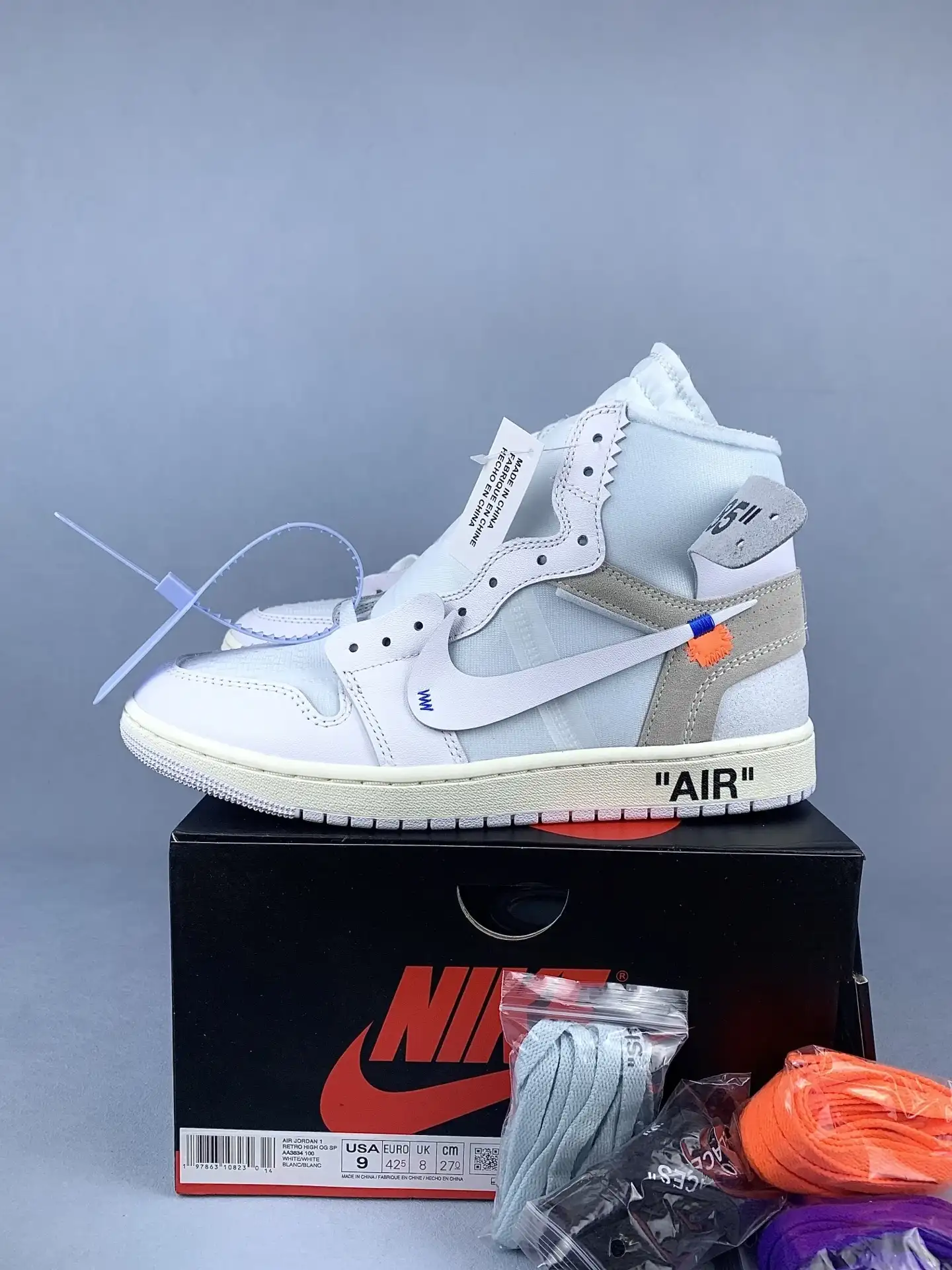 Off-White x Air Jordan 1 “White” Shoes product photo from LabelPicks