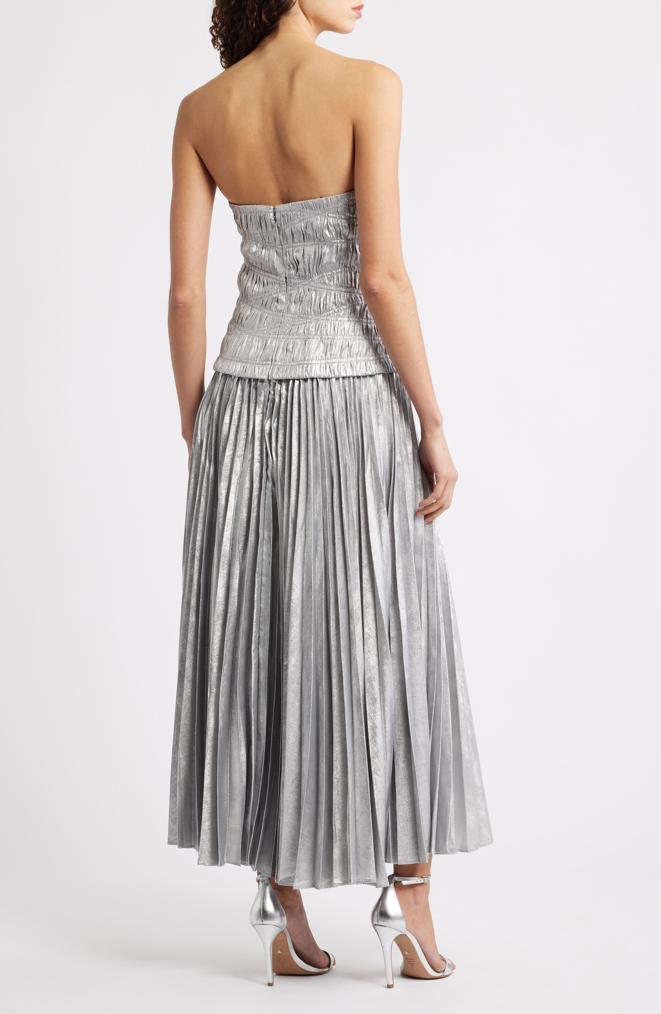 Acler Rockland Strapless Midi Dress