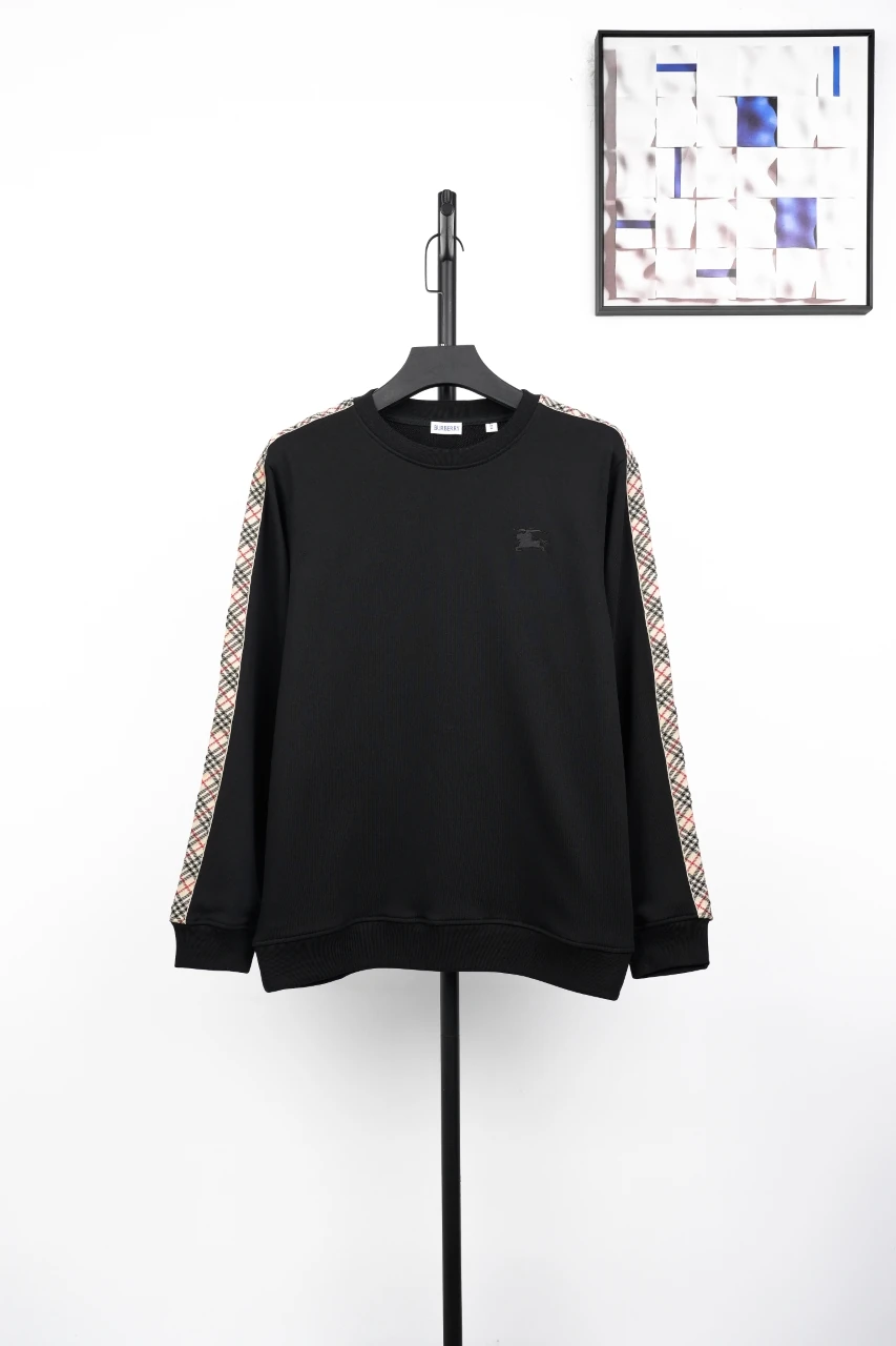 Burberry Black Check Side Rib Sweatshirt product photo from LabelPicks