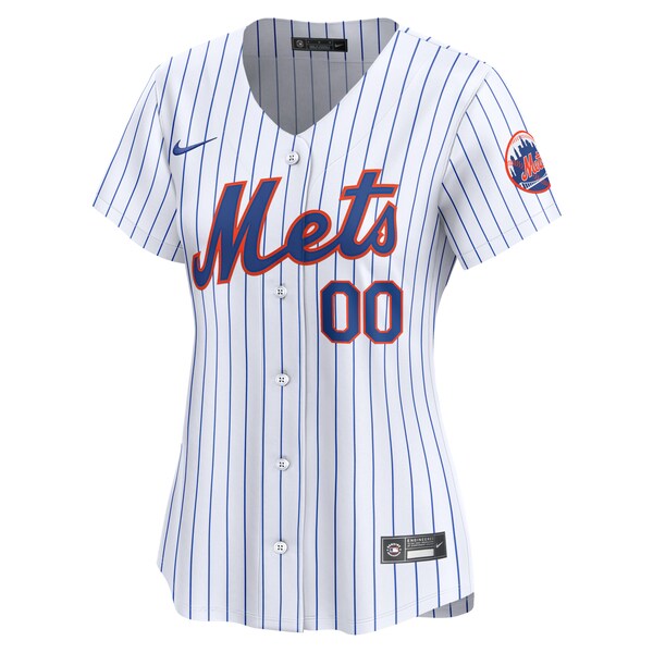 New York Mets Nike Women's Home Limited Custom Jersey - White