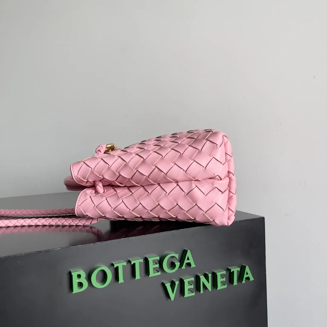 Bottega Veneta Andiamo White Intrecciato Woven Leather Shoulder Bag product photo from LabelPicks
