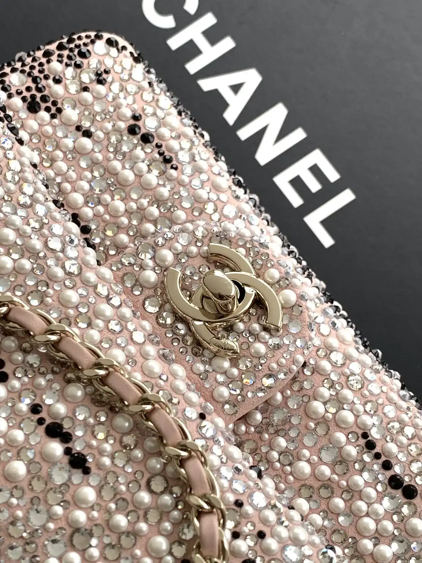 Chanel Grey Crystal Evening Bag product photo from LabelPicks