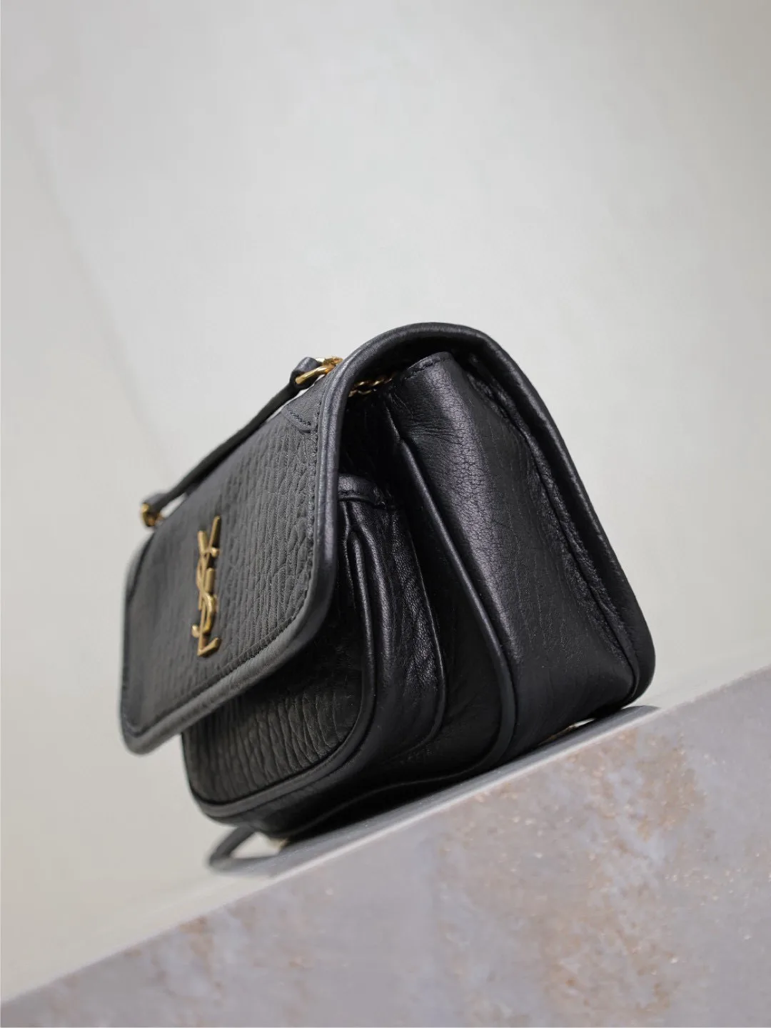 Saint Laurent Niki Black Lambskin Crossbody Bag product photo from LabelPicks