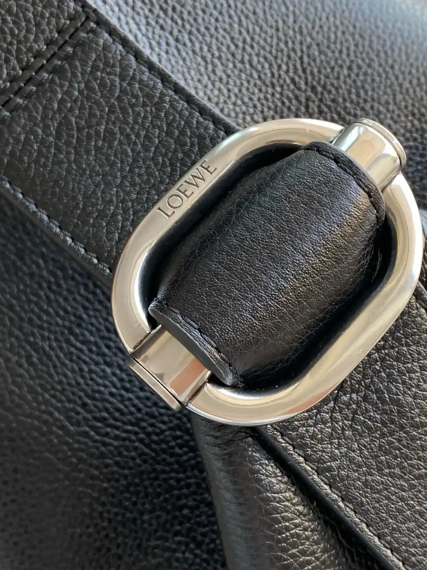Bottega Veneta Loop Black Grained Leather Bucket Bag product photo from LabelPicks