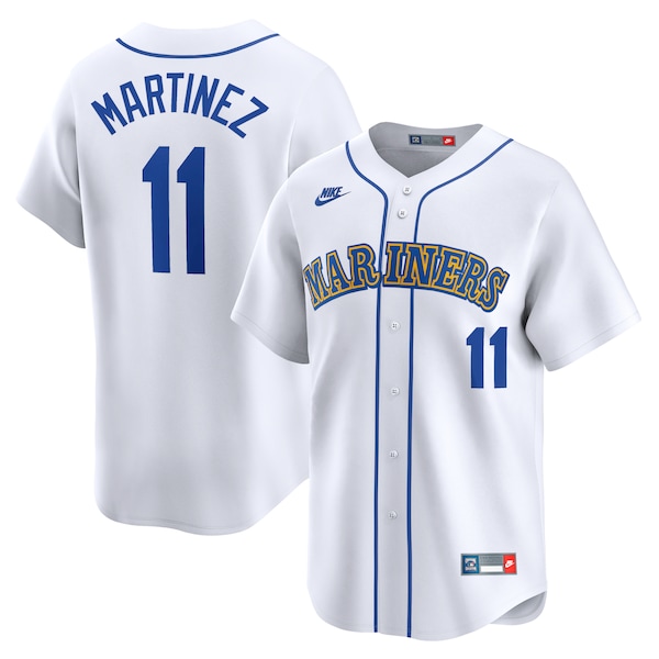 Edgar Martinez Seattle Mariners Nike Throwback Cooperstown Limited Jersey - White