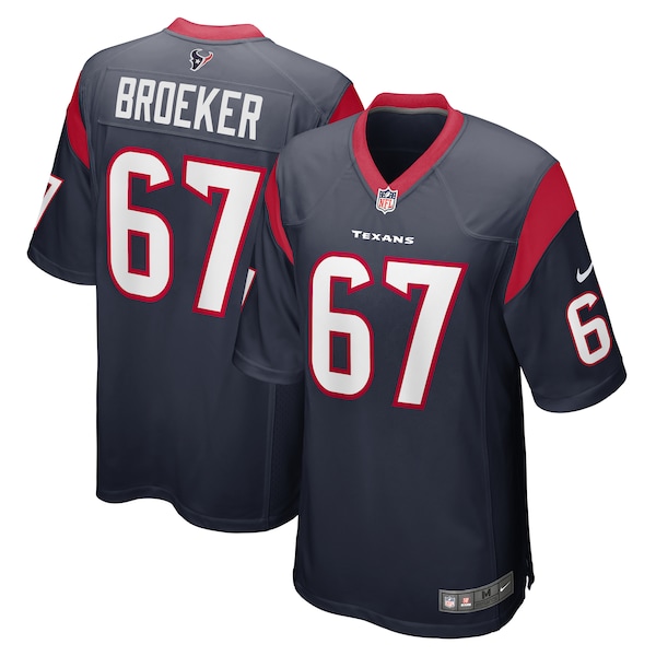Nick Broeker Houston Texans Nike Team Game Jersey -  Navy