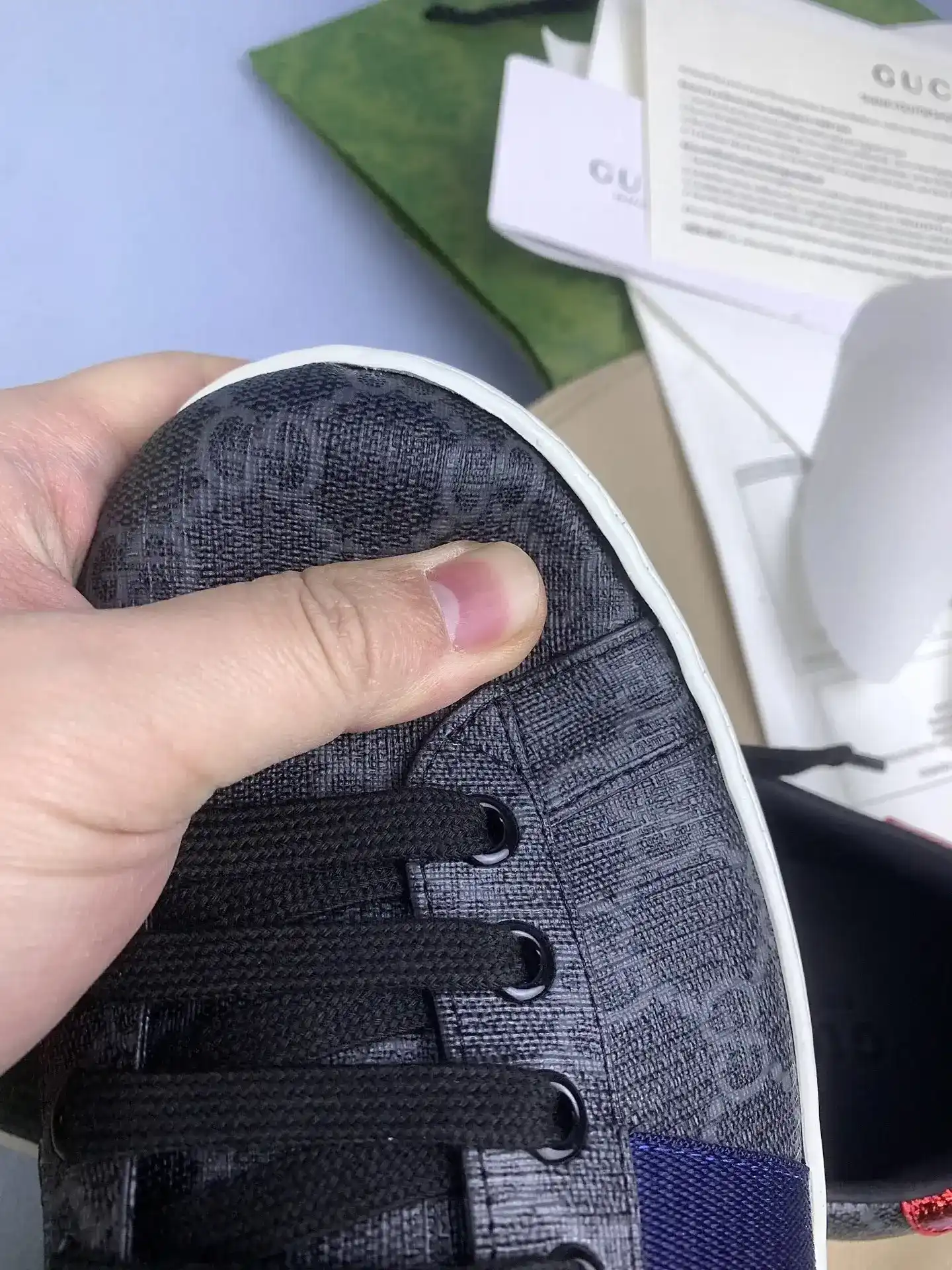 Gucci Ace GG Supreme sneaker product photo from LabelPicks