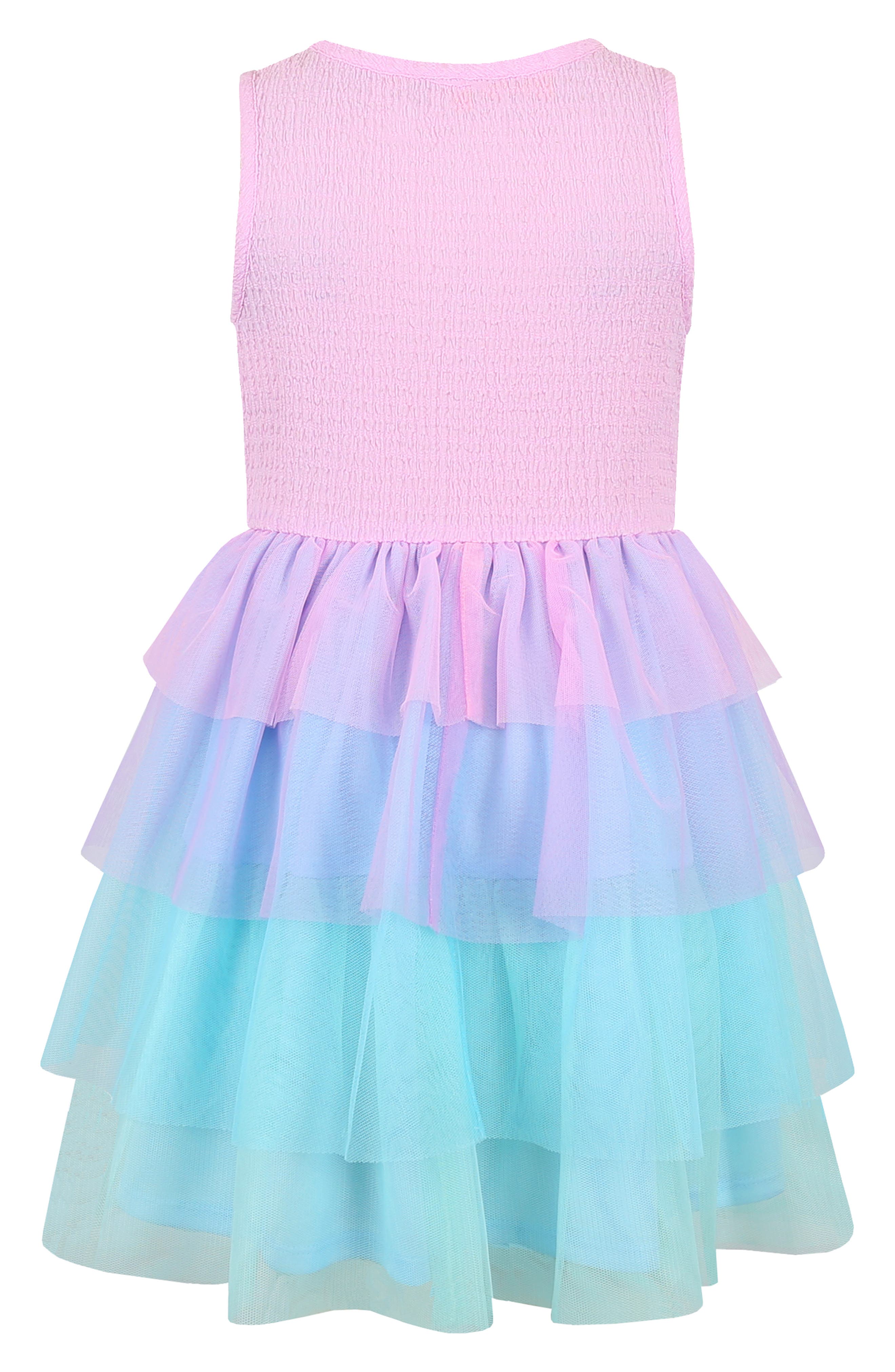Zunie Kids' Sequin Seashell Tutu Dress