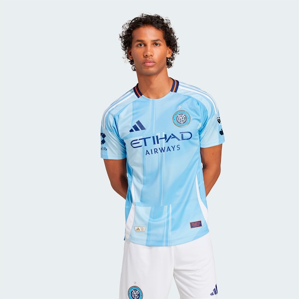 New York City FC adidas 2025 The Excelsior Kit Authentic Jersey - Light Blue