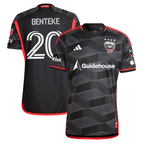 Christian Benteke D.C. United adidas 2024 The Icon Kit Authentic Player Jersey – Black