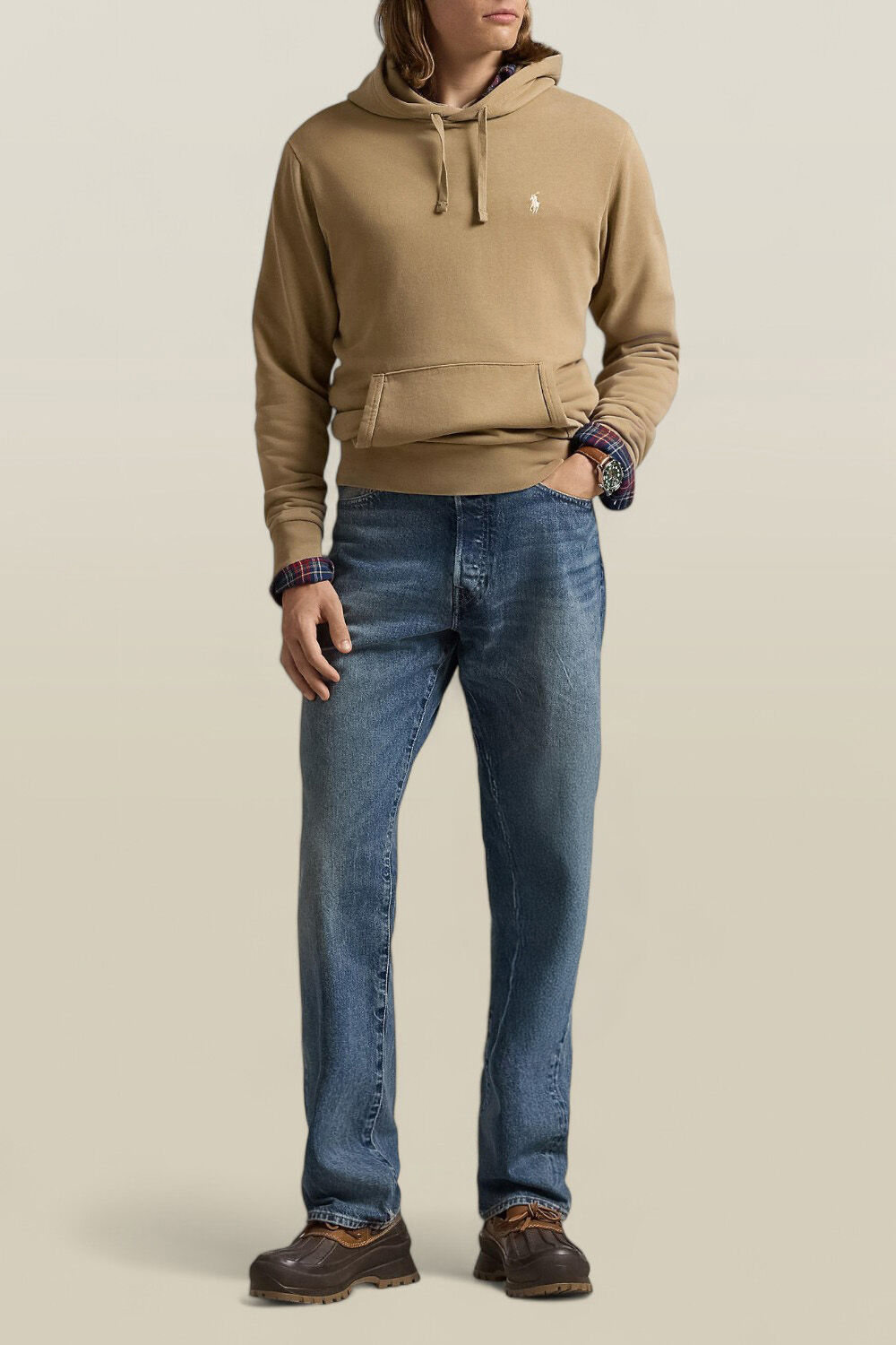 POLO RALPH LAUREN סווטשירט קפוצ'ון