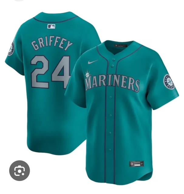 Youth Ken Griffey Jr. Seattle Mariners Nike Home Alternate Limited Player Jersey - Teal