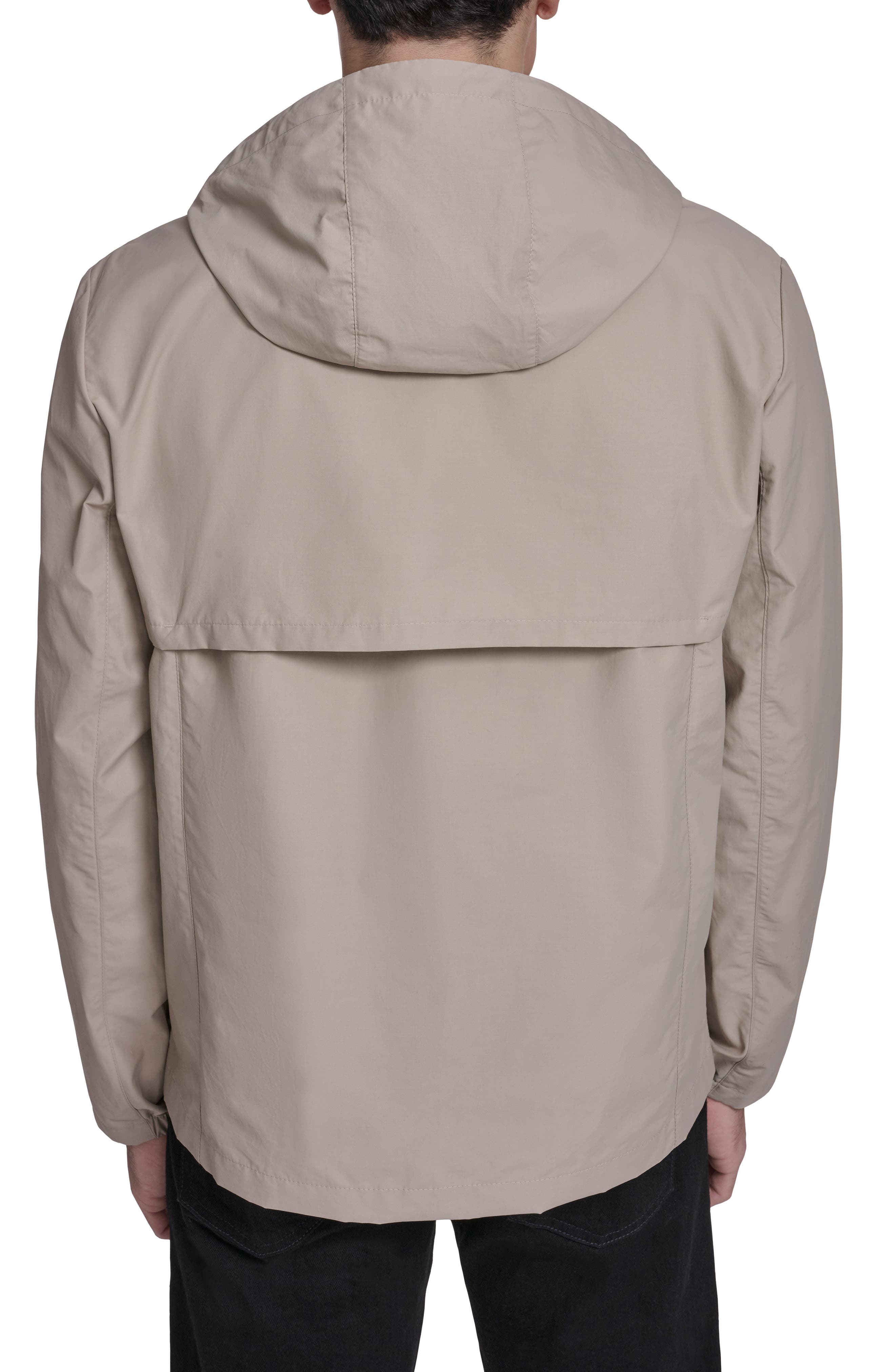 Cole Haan Signature Water Resistant Packable Hooded Cotton Blend Running Jacket