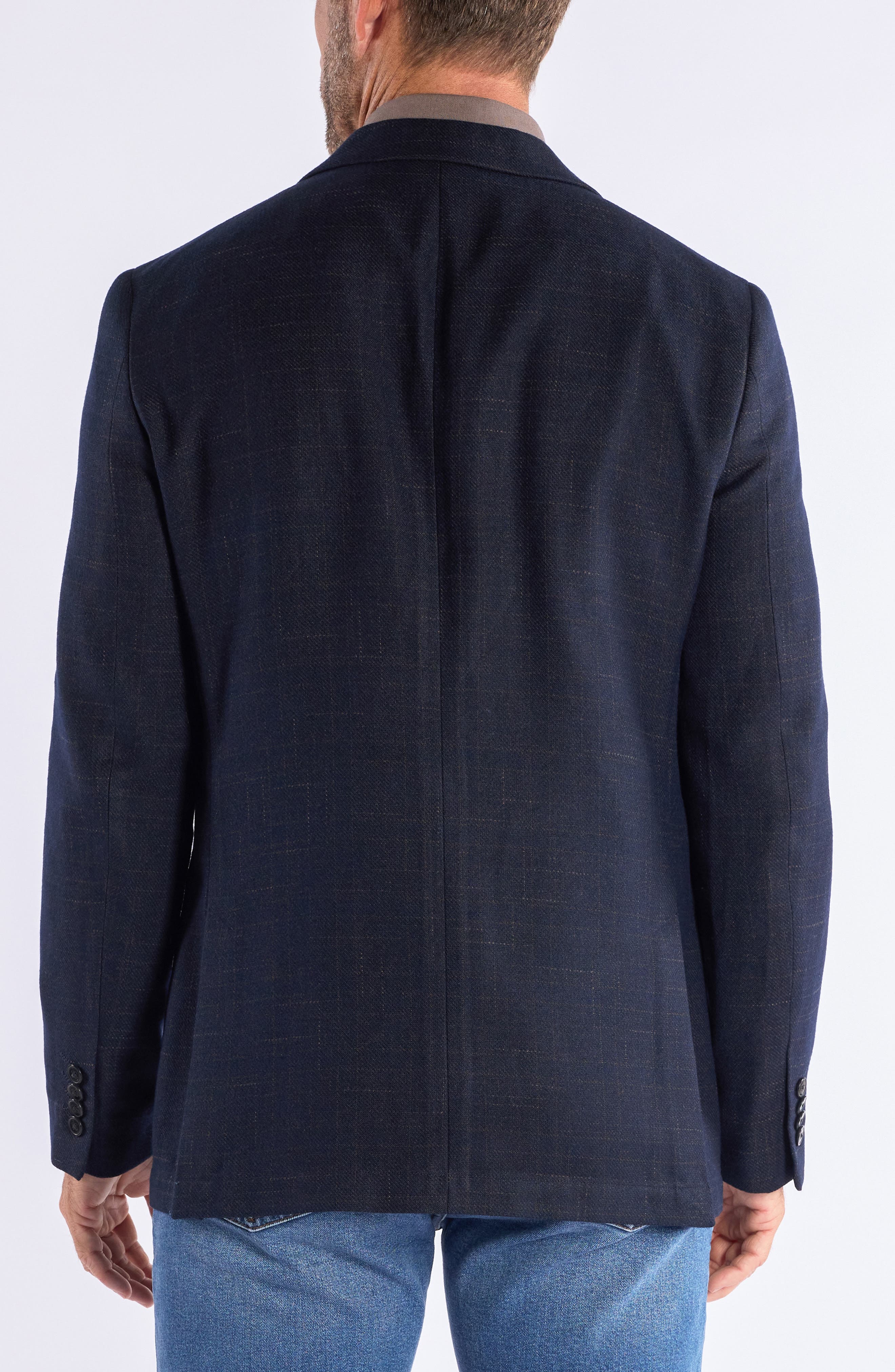 SAVILE ROW CO Windowpane Knit Sport Coat
