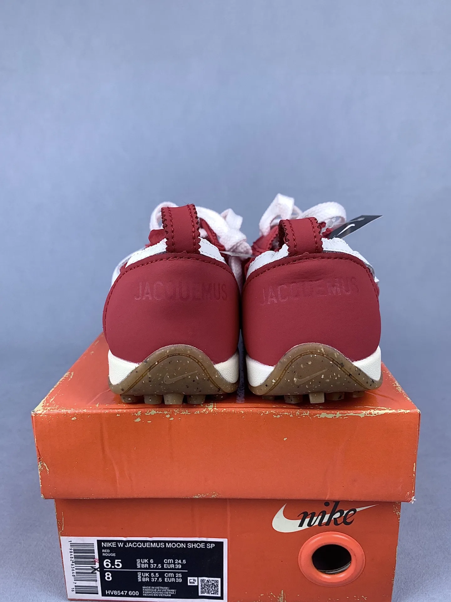 Nike Moon Shoe x Jacquemus 'University Red and Gum Light Brown' Shoes product photo from LabelPicks