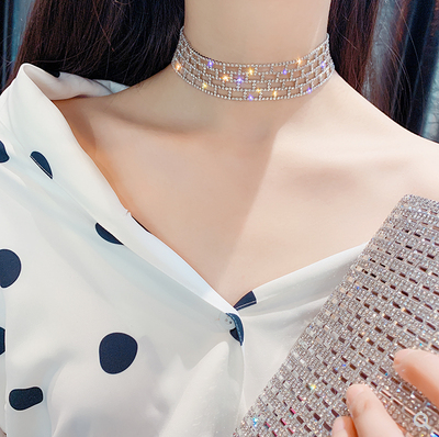 Sexy temperament popular fashion irregular hollowed out geometry collar chain fashion design senior Necklace woman