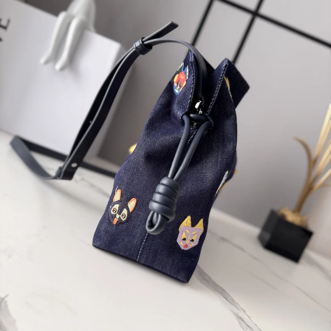 Loewe Suede Leather Flamenco Bucket Bag product photo from LabelPicks