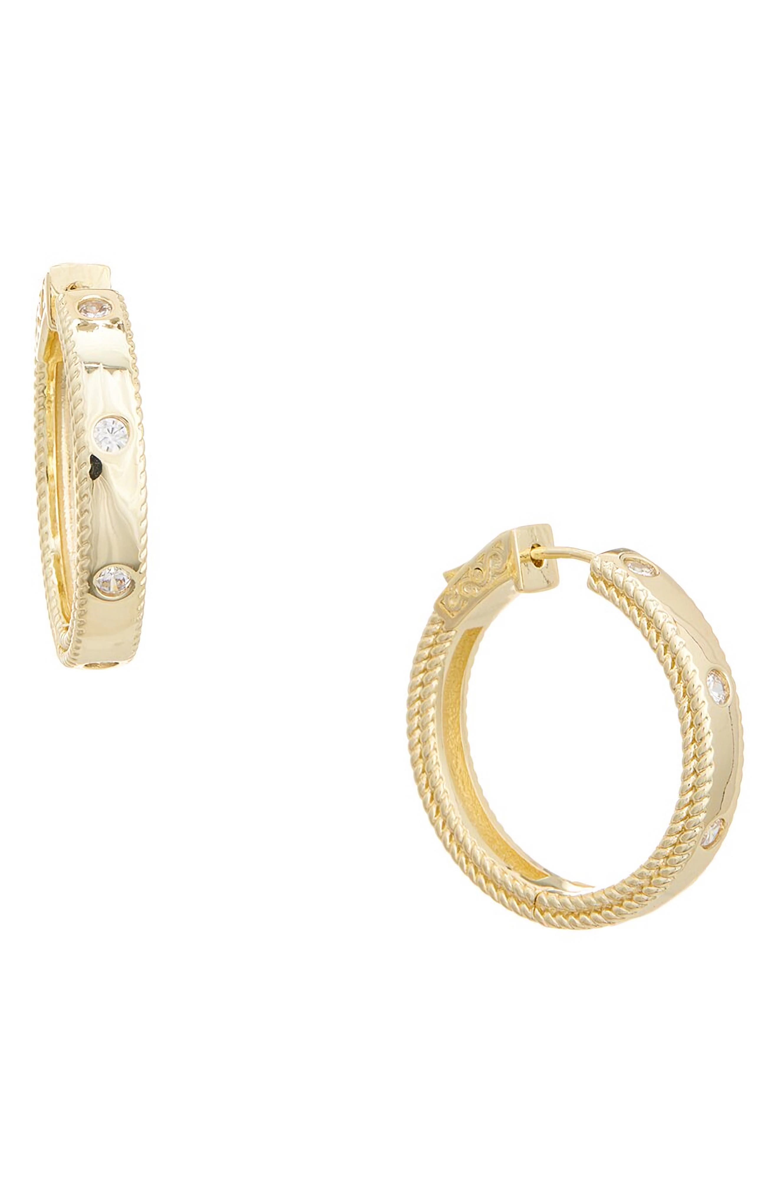 Juvell Cubic Zirconia Hoop Earrings