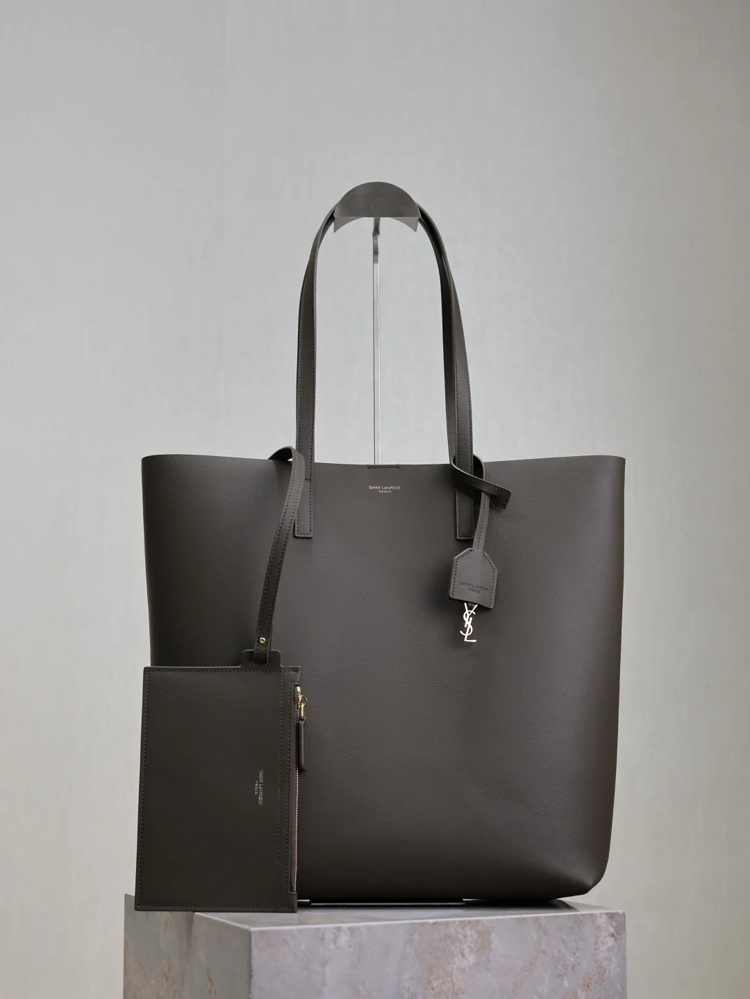 Saint Laurent Green Calfskin Tote Bag product photo from LabelPicks