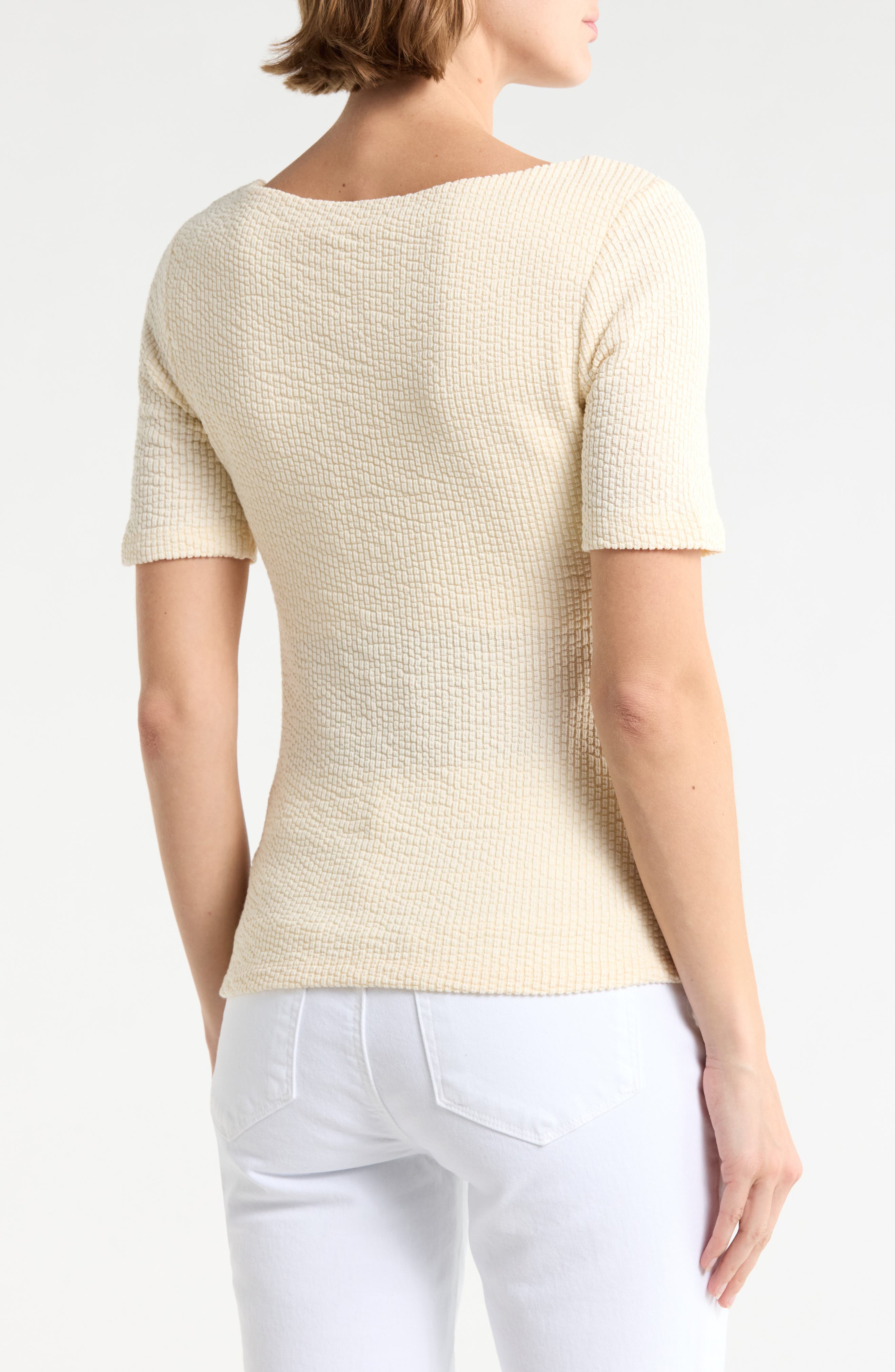 DR2 by Daniel Rainn Boat Neck Knit T-Shirt