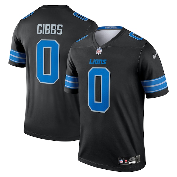 Jahmyr Gibbs Detroit Lions Nike Alternate Legend Jersey - Black/Blue
