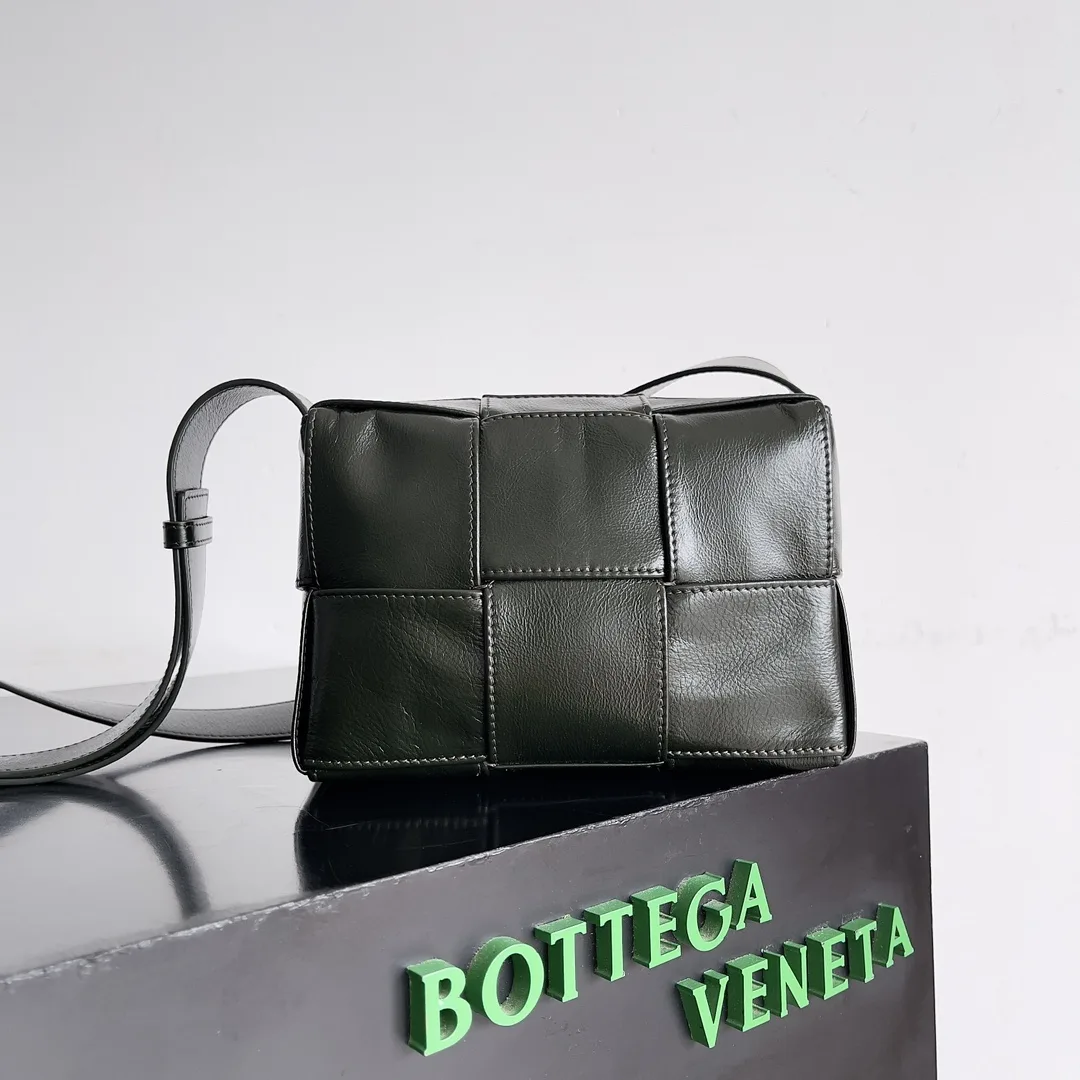 Bottega Veneta Cassette Intrecciato Woven Leather Crossbody Bag product photo from LabelPicks