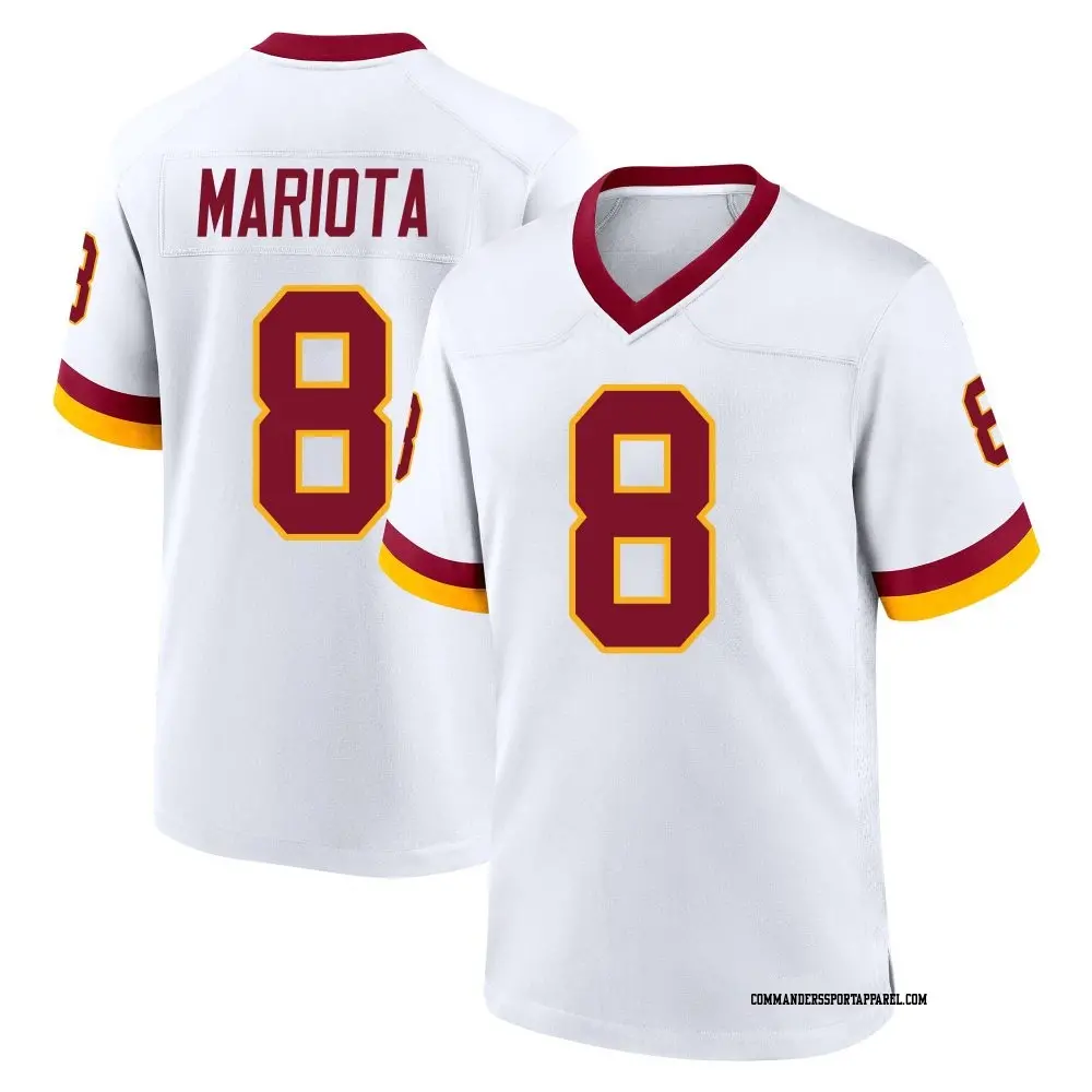 Marcus Mariota Washington Commanders Nike Super Bowl Era Game Jersey - White