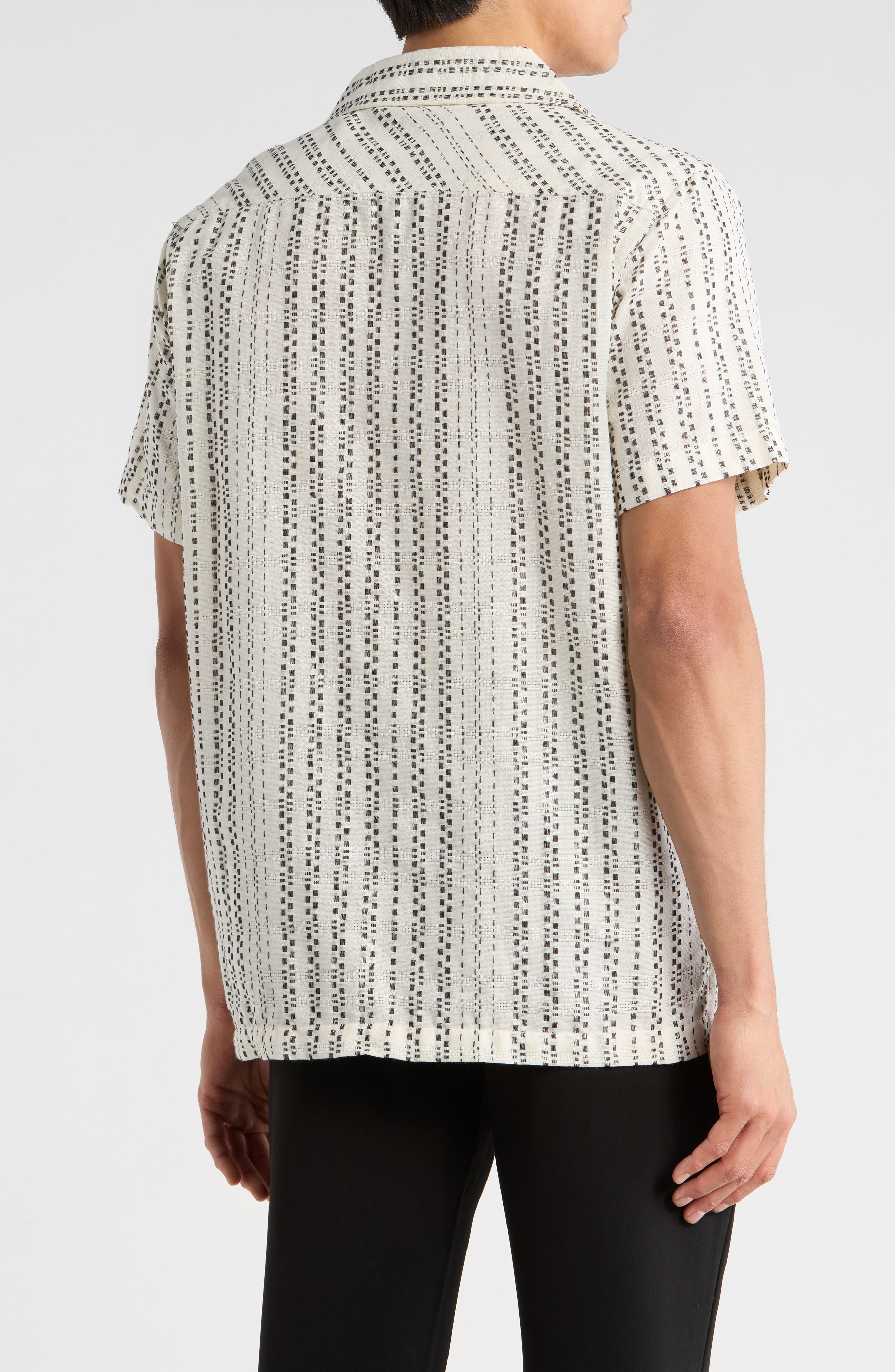 KARL LAGERFELD PARIS Stripe Camp Shirt