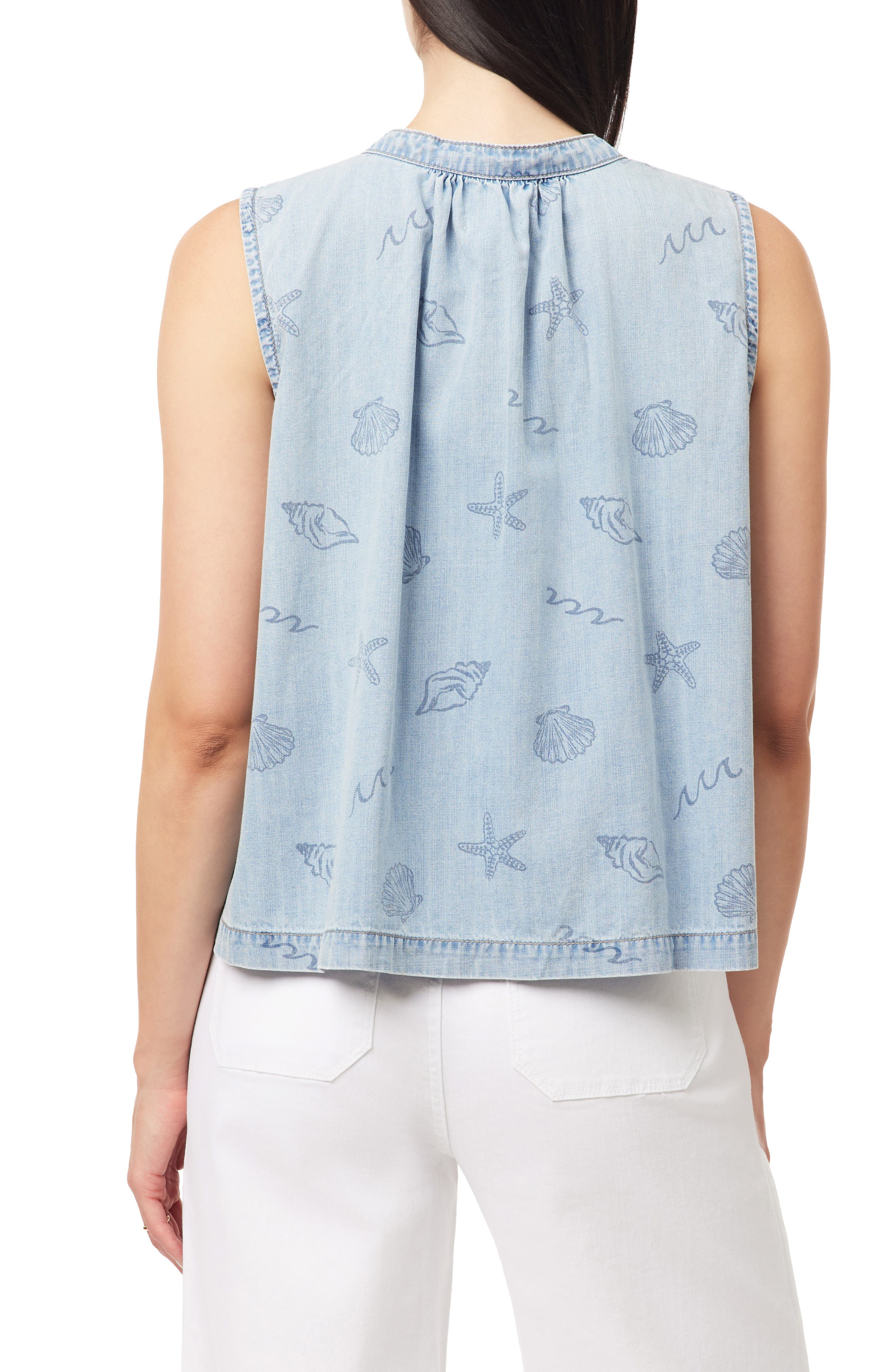 Kensie Easy Button Down Tank