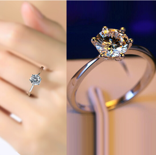 Diamond ring lady Japan and South Korea propose marriage couple ring fashion ring couple