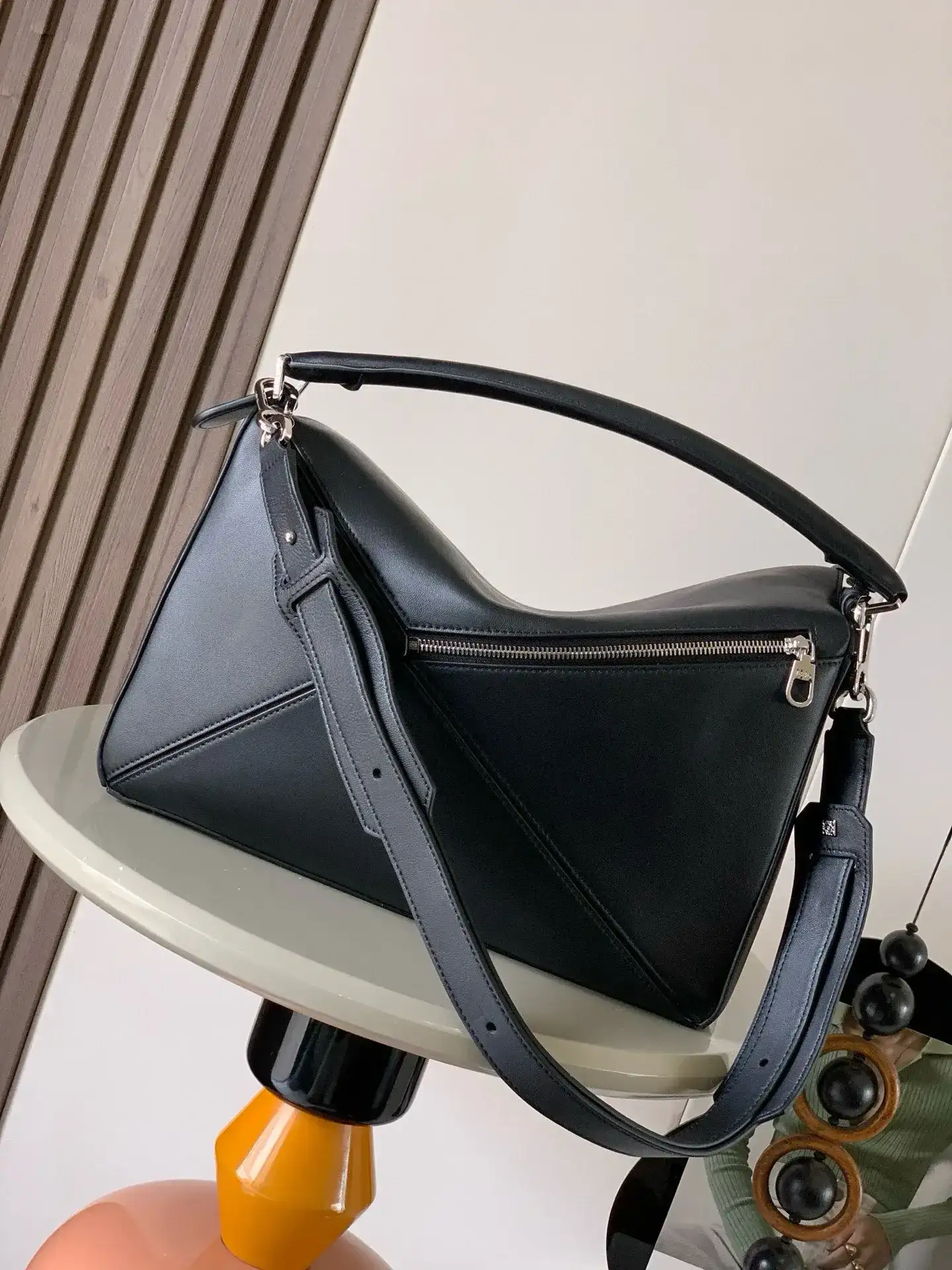 Loewe Puzzle Black Lambskin Crossbody Bag product photo from LabelPicks