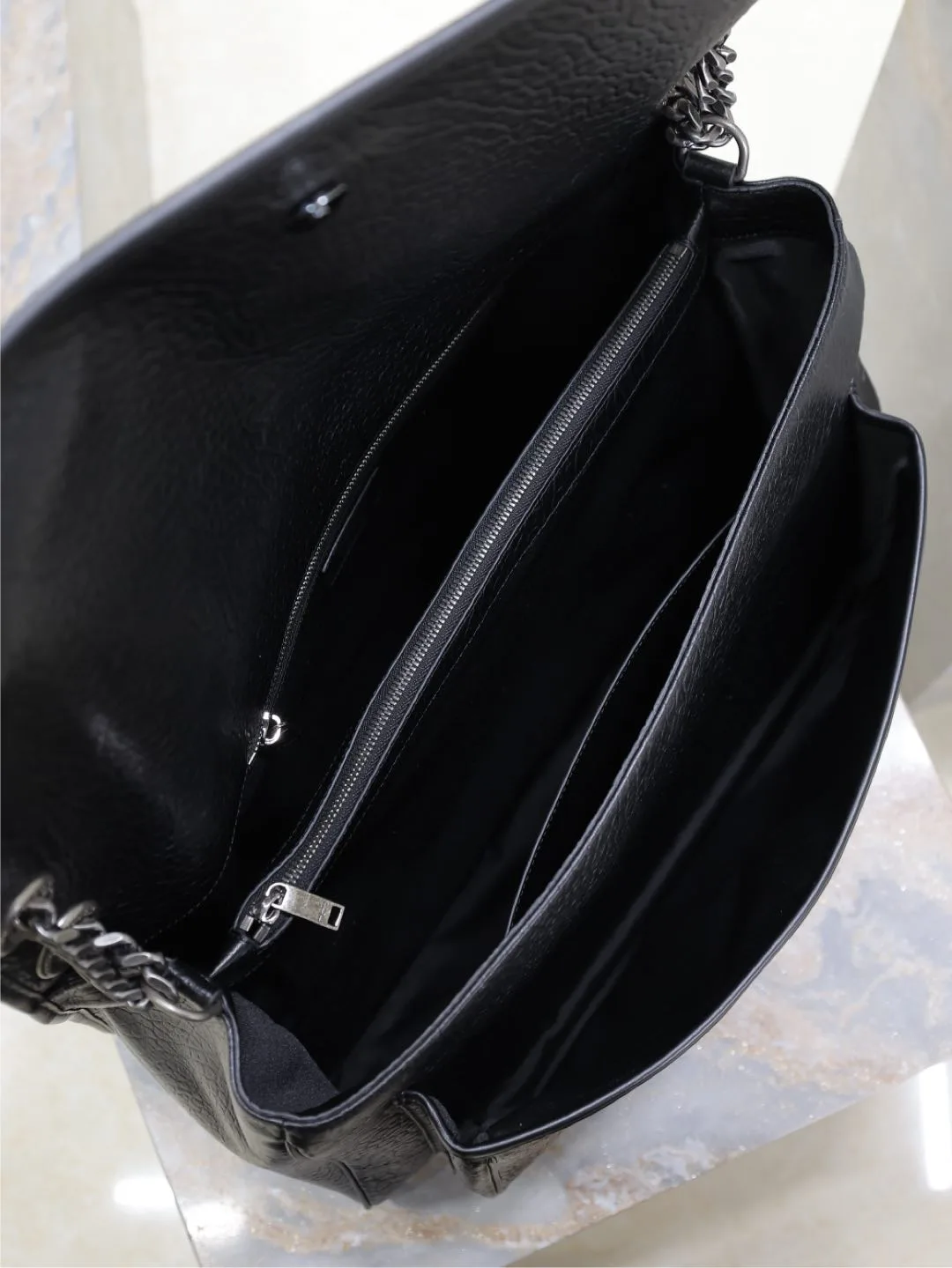 Saint Laurent Niki Black Lambskin Shoulder Bag product photo from LabelPicks