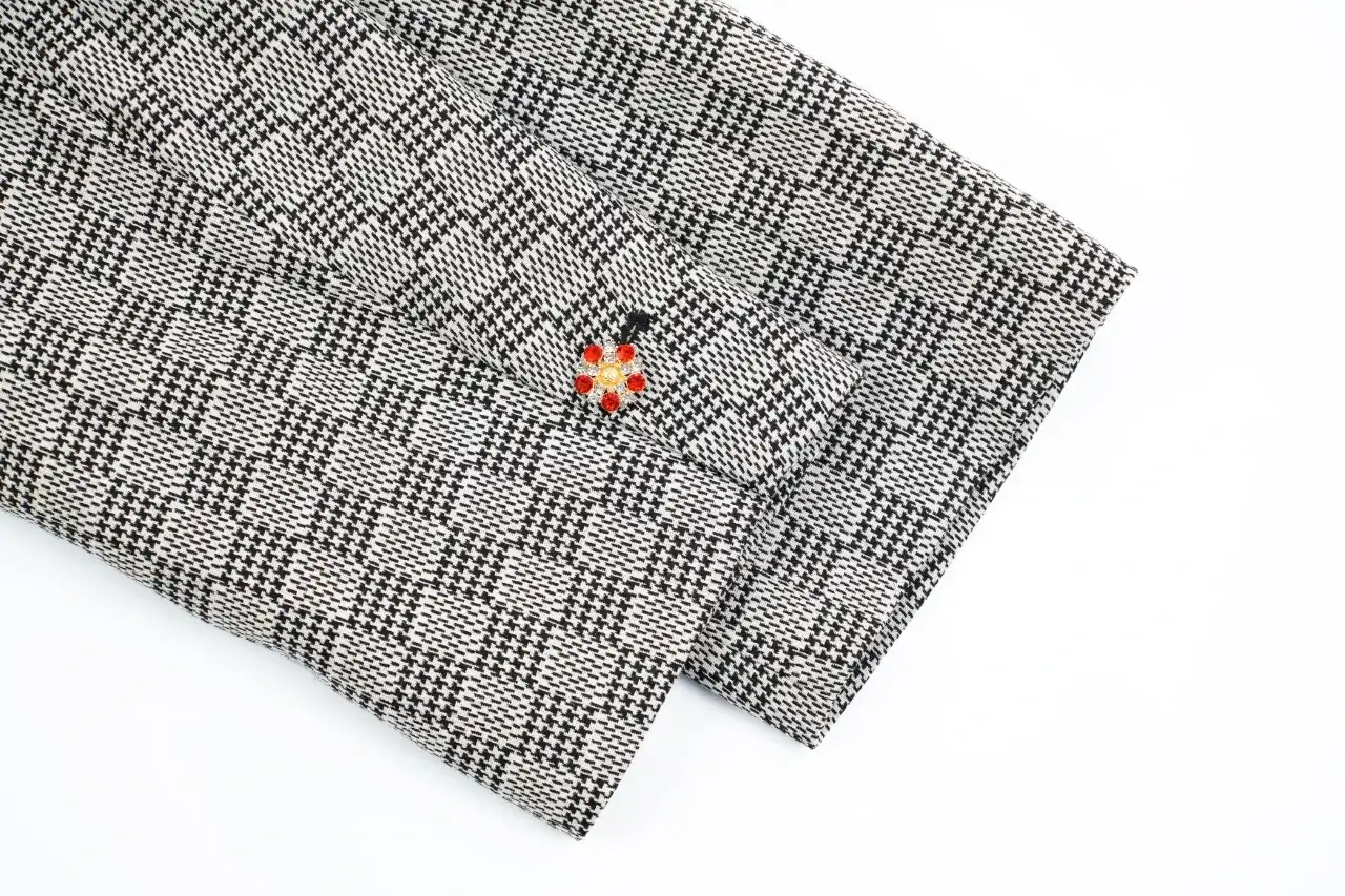 Louis Vuitton Grey Houndstooth Casual Blazer product photo from LabelPicks
